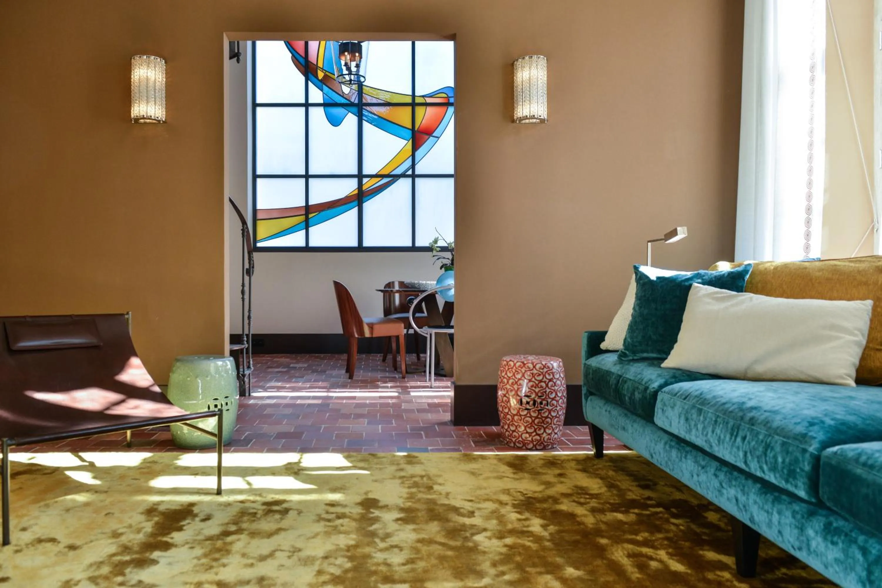 Living room in B&B The Verhaegen