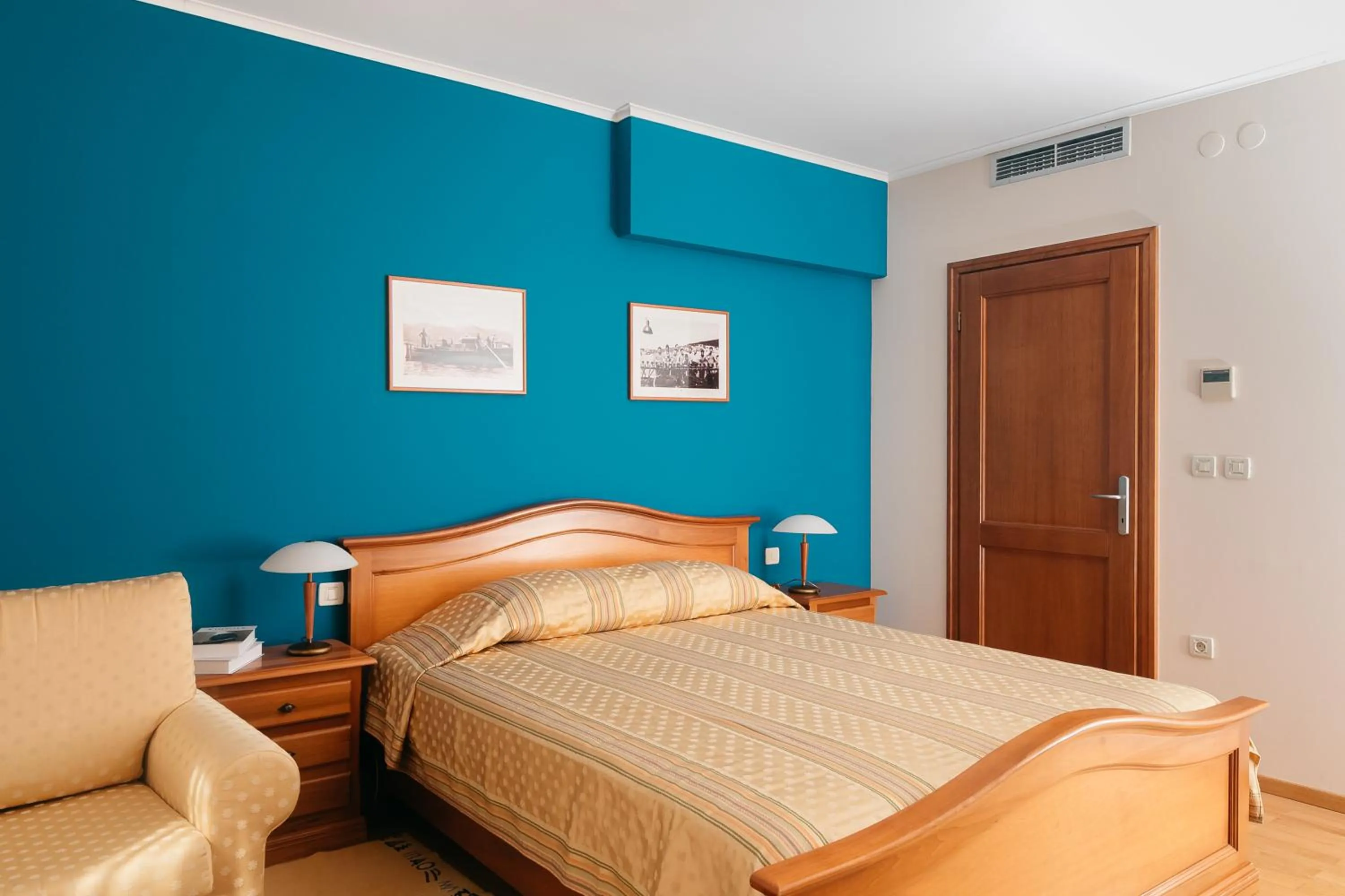 Bed in Hotel Spongiola