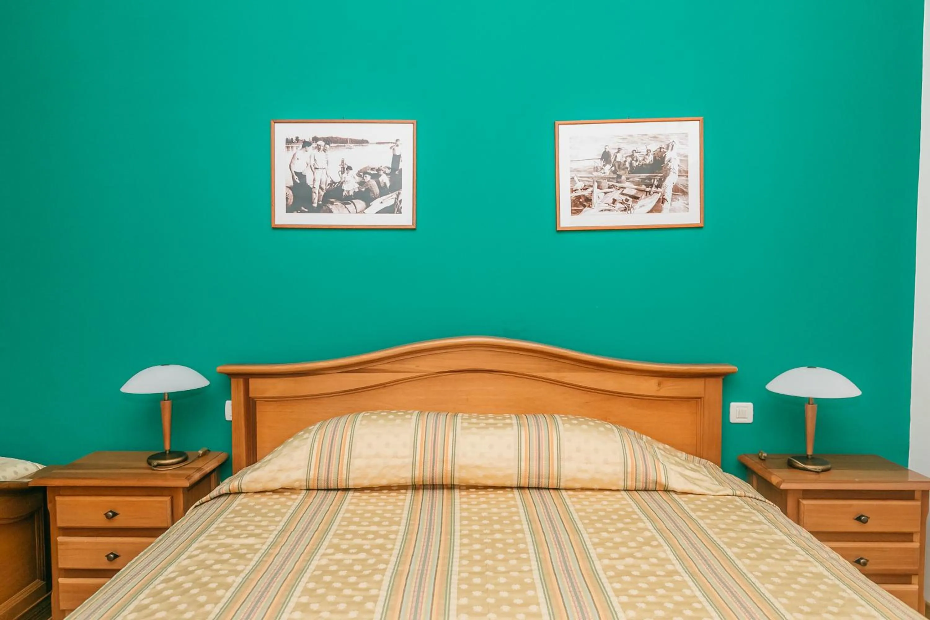 Bed in Hotel Spongiola