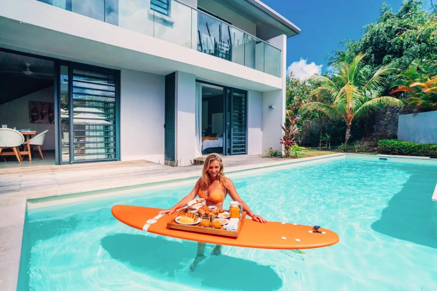 Swimming pool in Marguery Villas by MJ Holidays