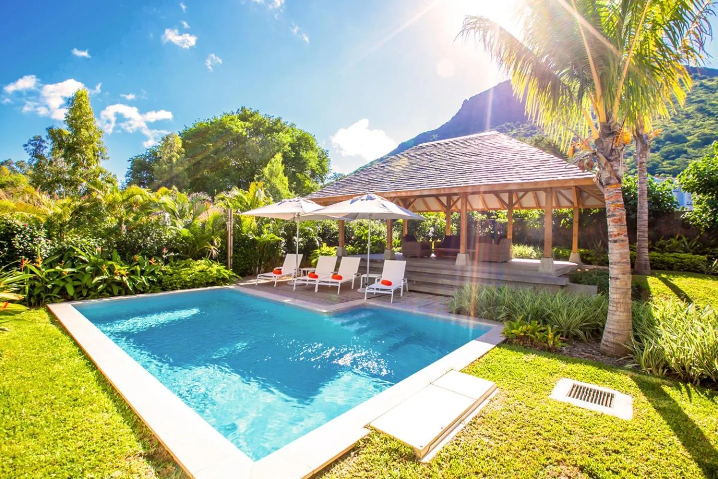 Swimming pool in Marguery Villas by MJ Holidays