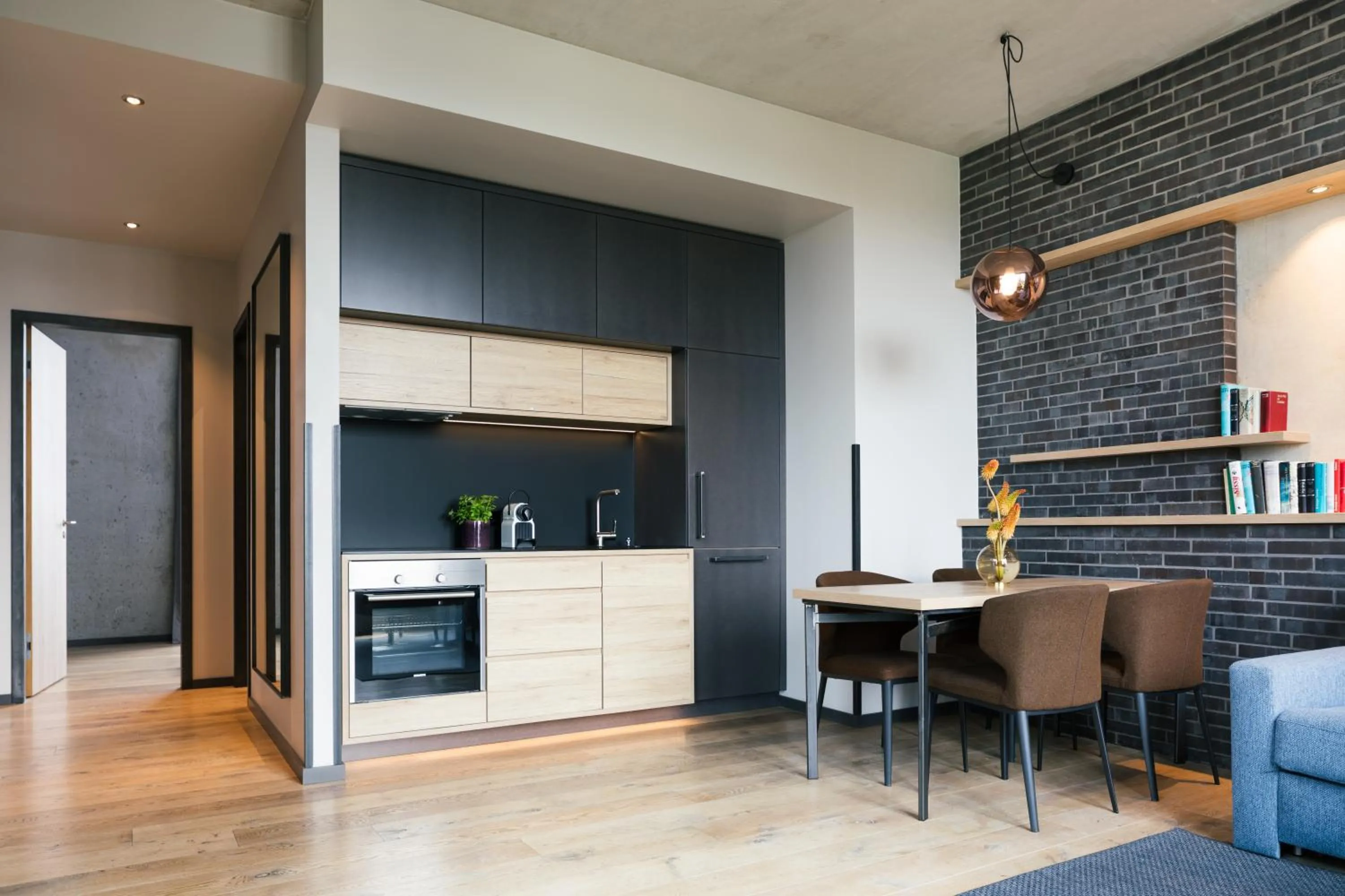 Kitchen or kitchenette in Downtown Apartments Mitte