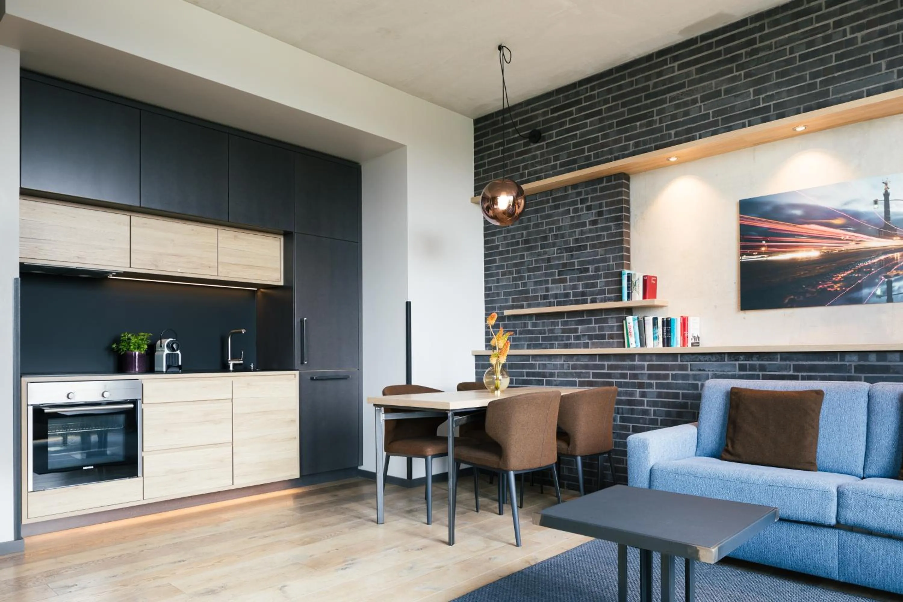 Kitchen or kitchenette in Downtown Apartments Mitte