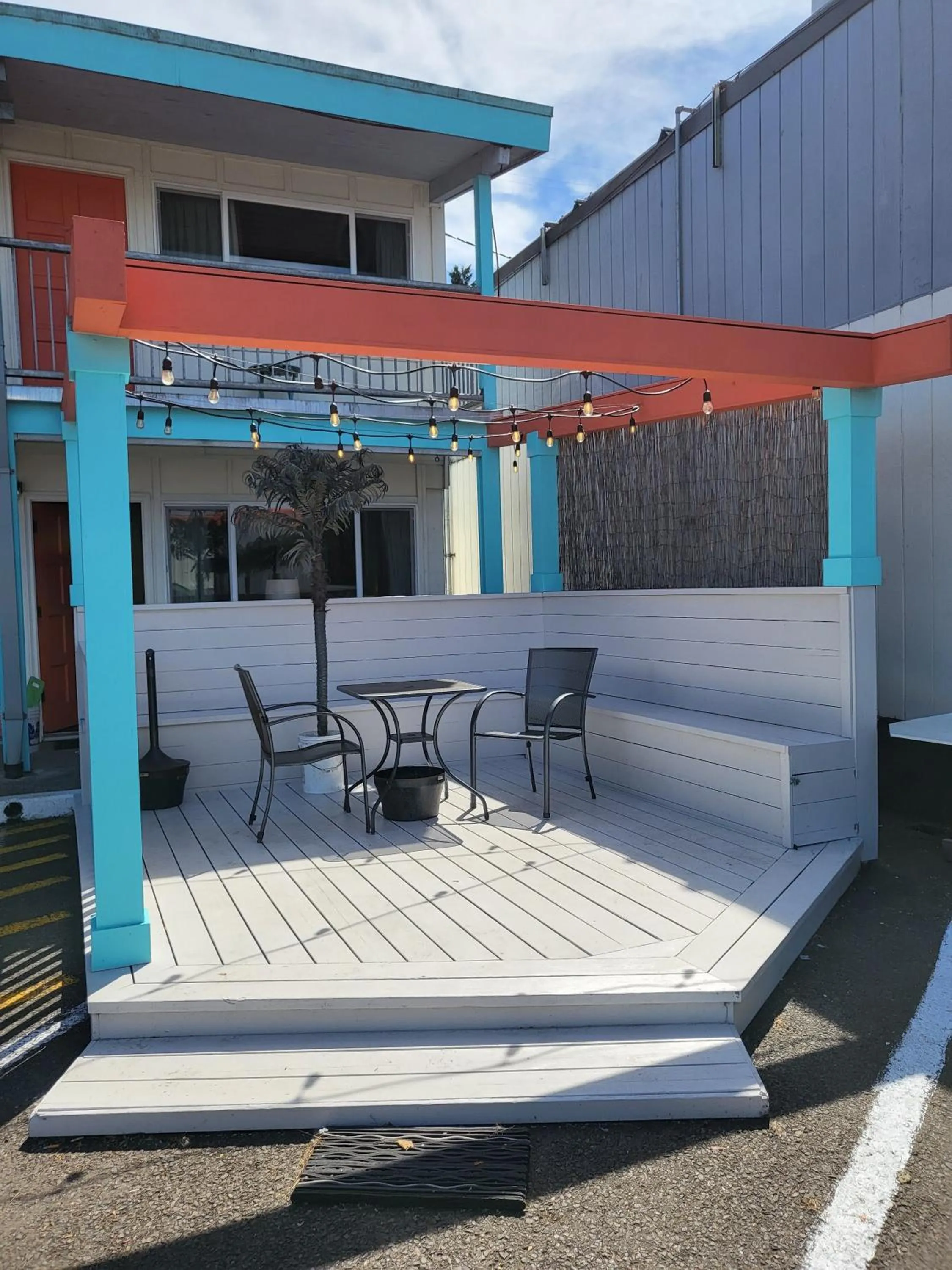 Patio in Atomic Motel