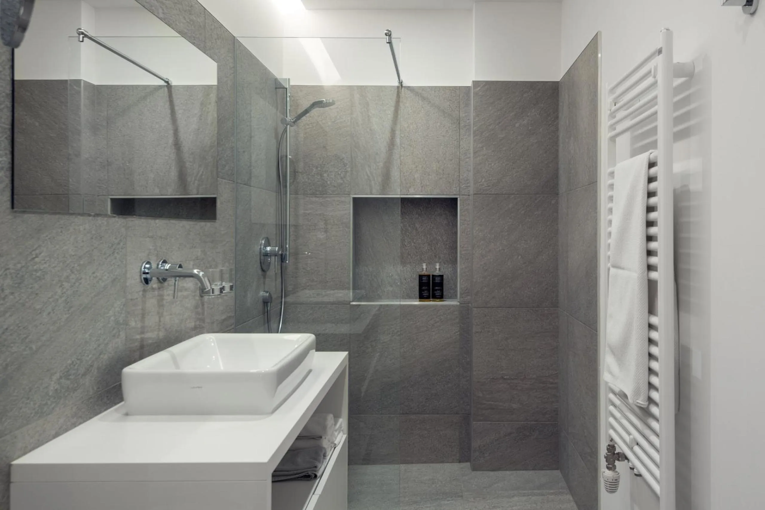 Bathroom in ride & relax Aparthotel Schwarz