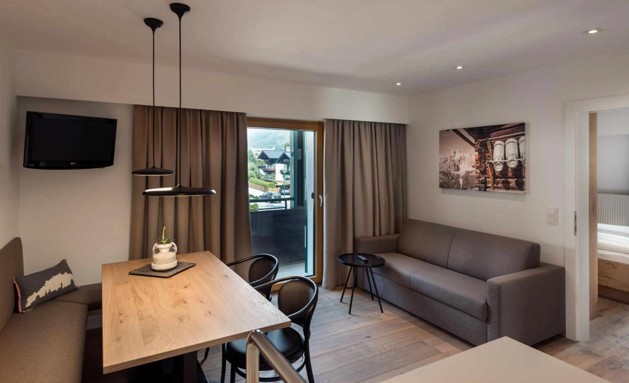 Living room in ride & relax Aparthotel Schwarz