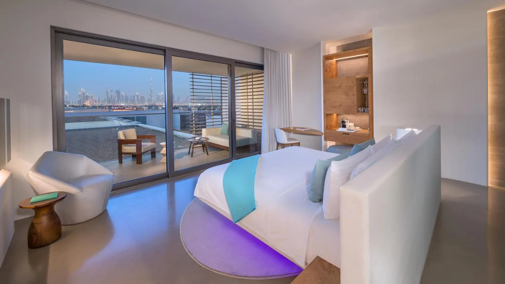 Bed in Nikki Beach Resort & Spa Dubai