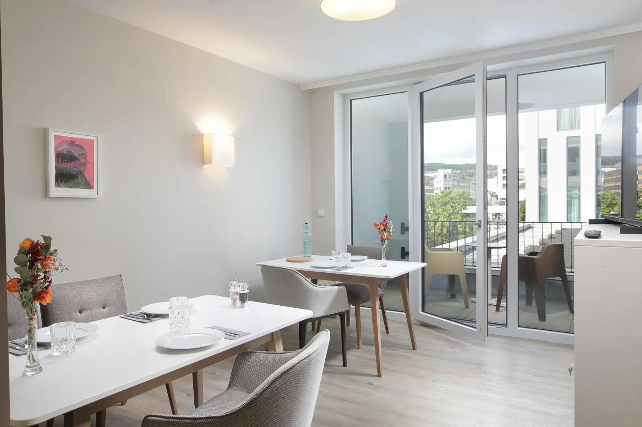 Kitchen or kitchenette in Hotel Stadt Lörrach