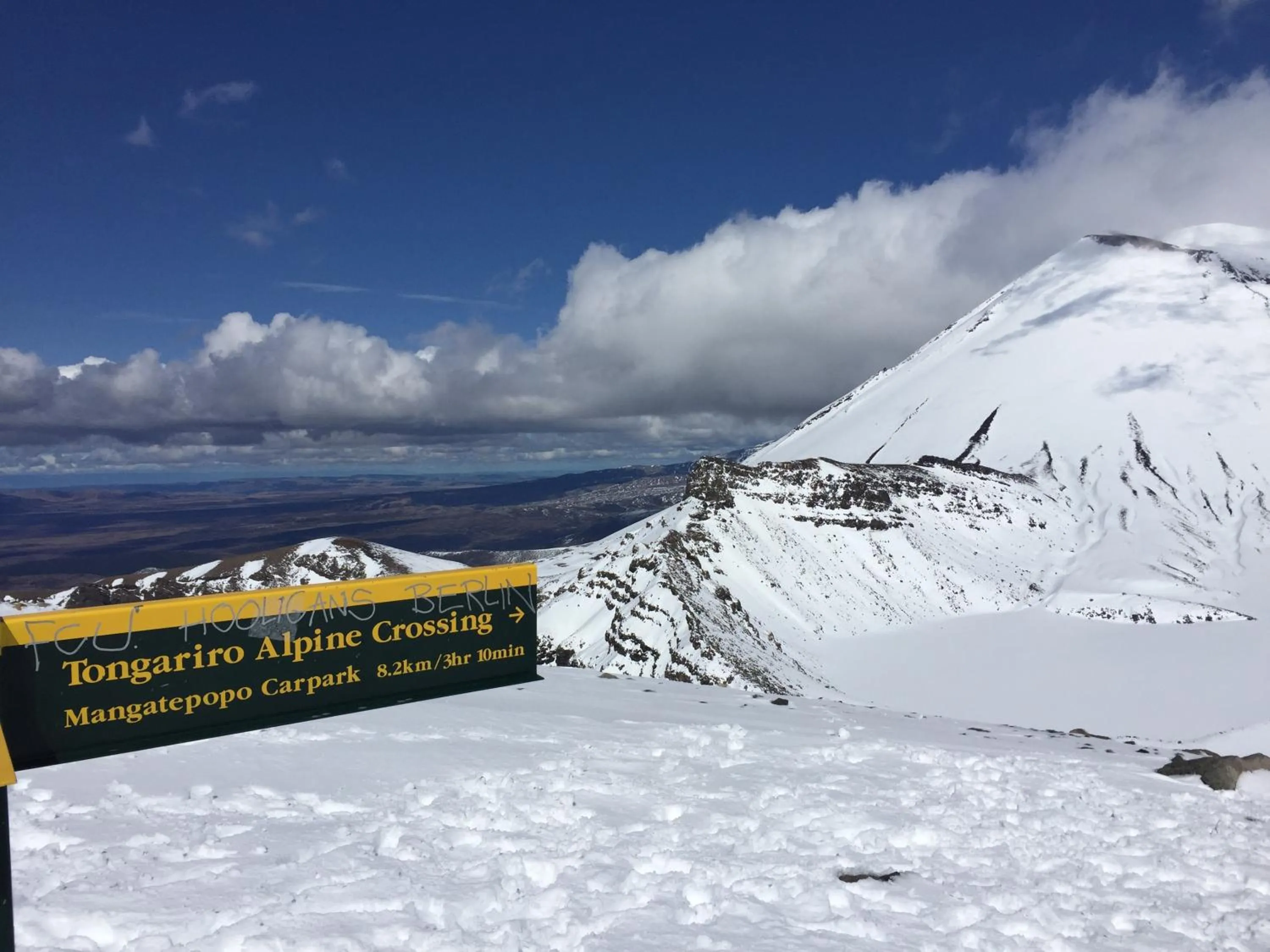 Skiing in Tongariro Crossing Lodge
