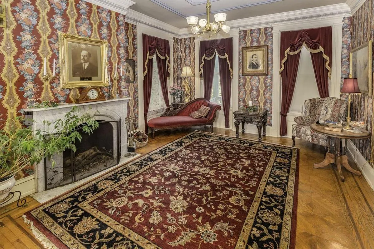 Living room in The Emig Mansion
