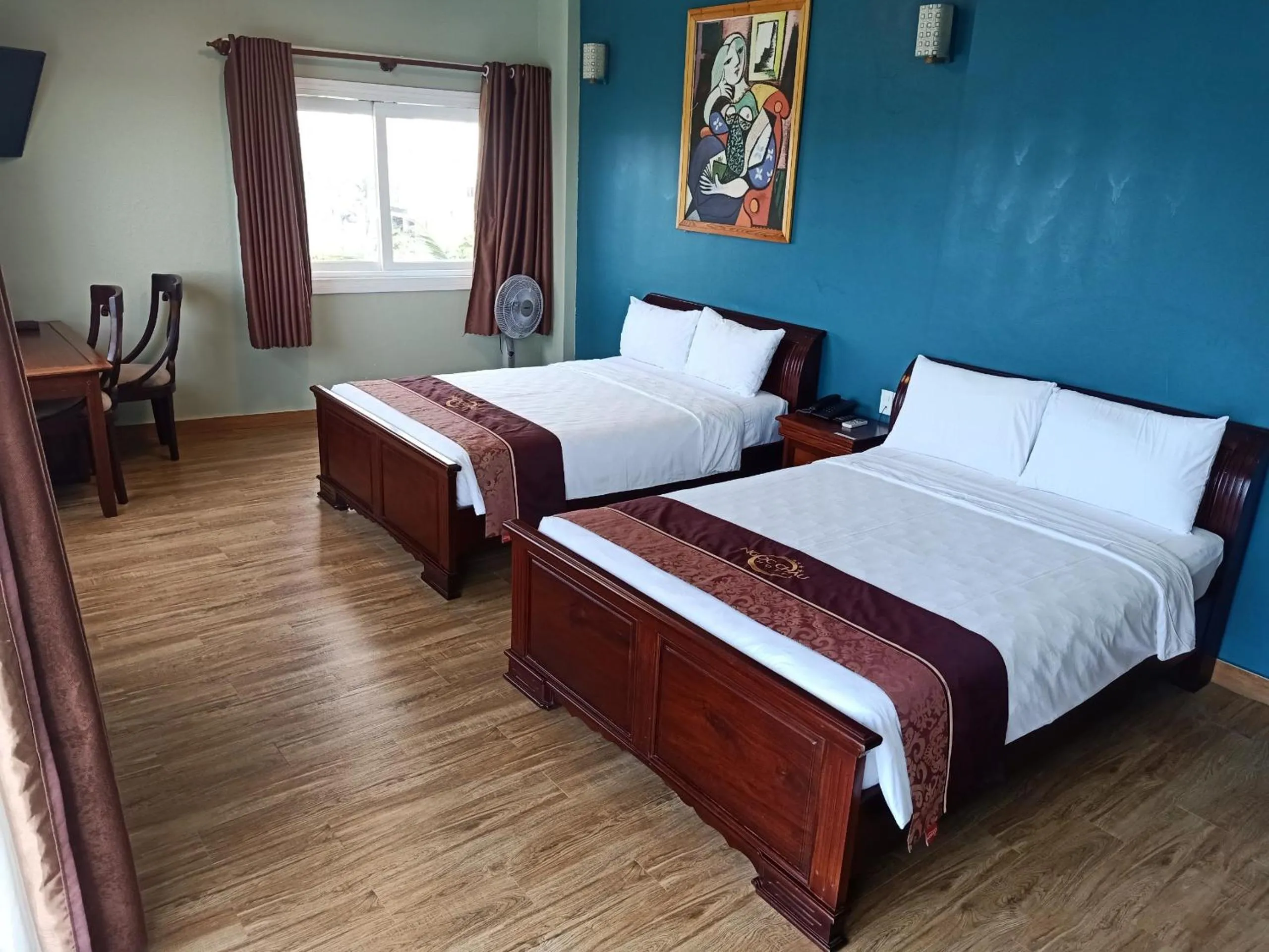 Bed in Ngoc Chau Phu Quoc Hotel