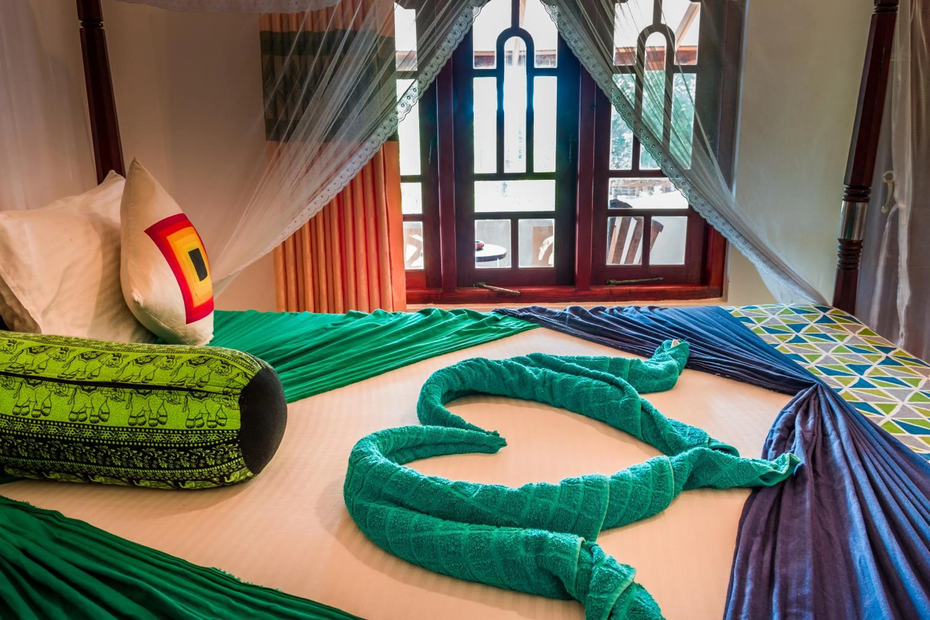 Bed in Mama's place Mirissa