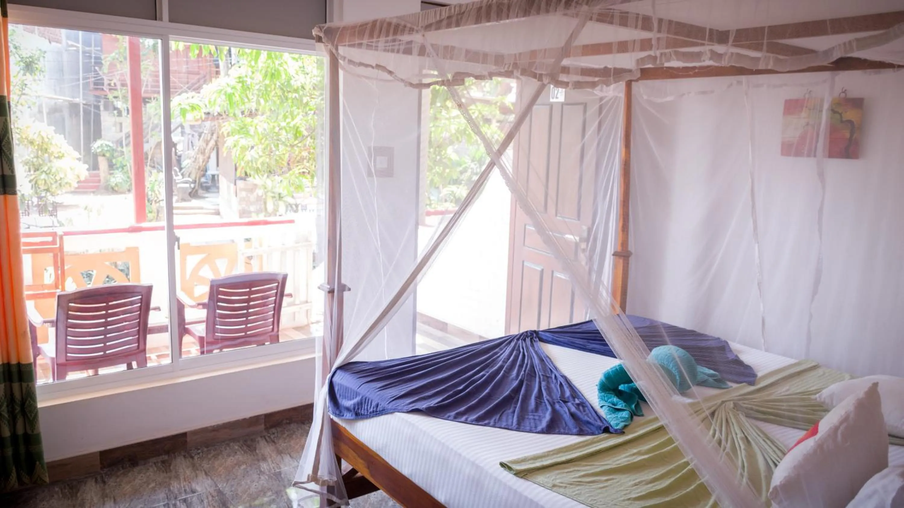 Bed in Mama's place Mirissa