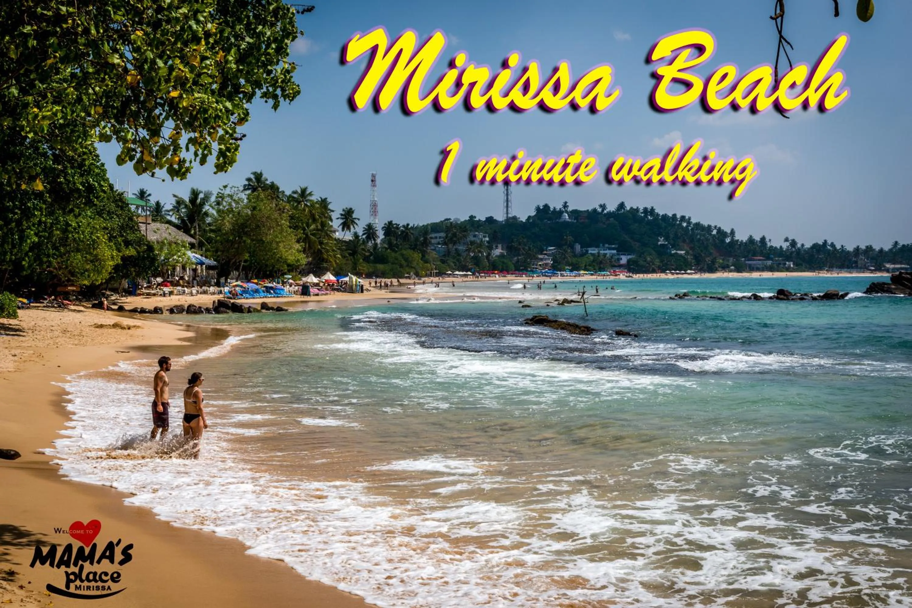 Beach in Mama's place Mirissa