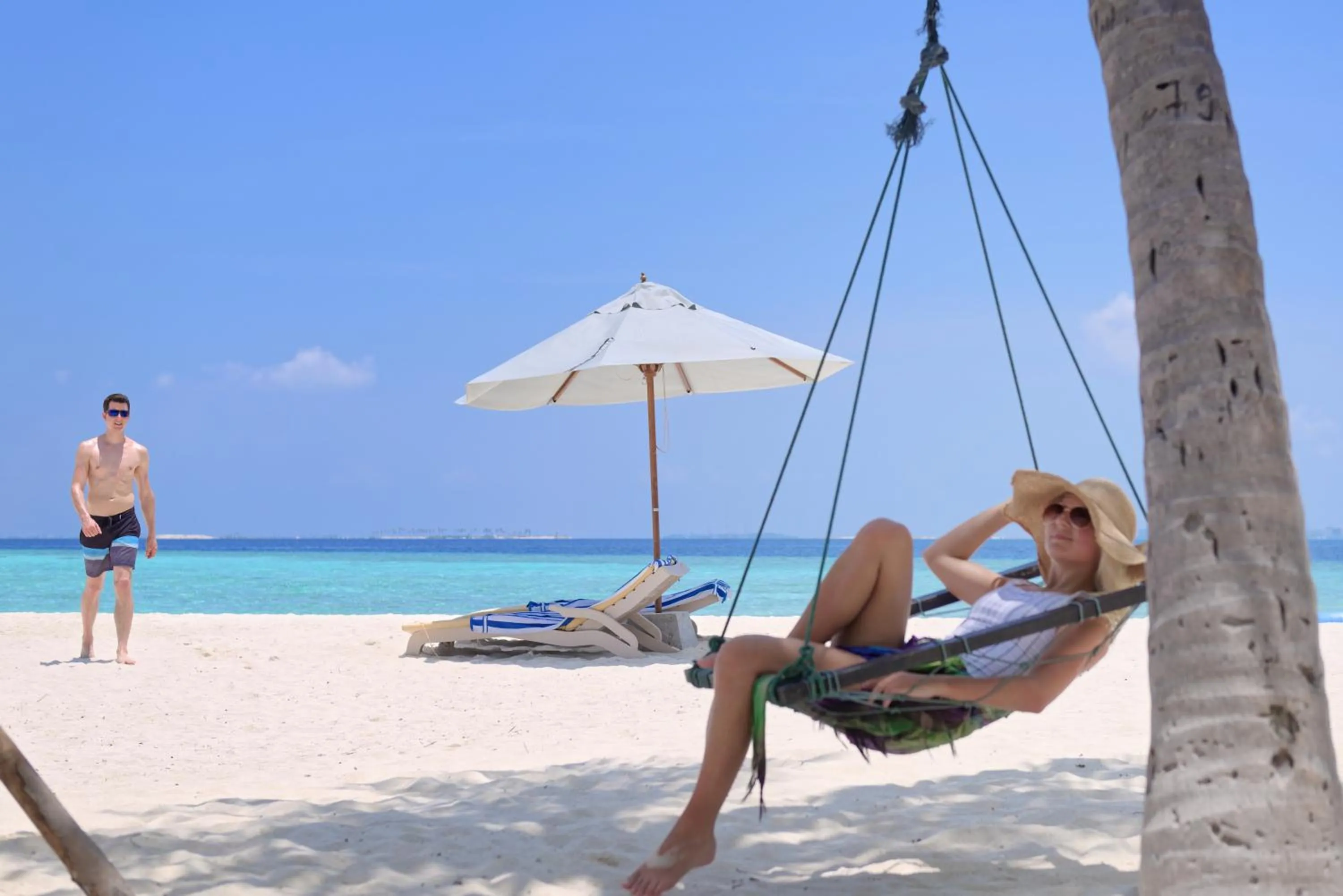 Beach in Embudu Village Maldives