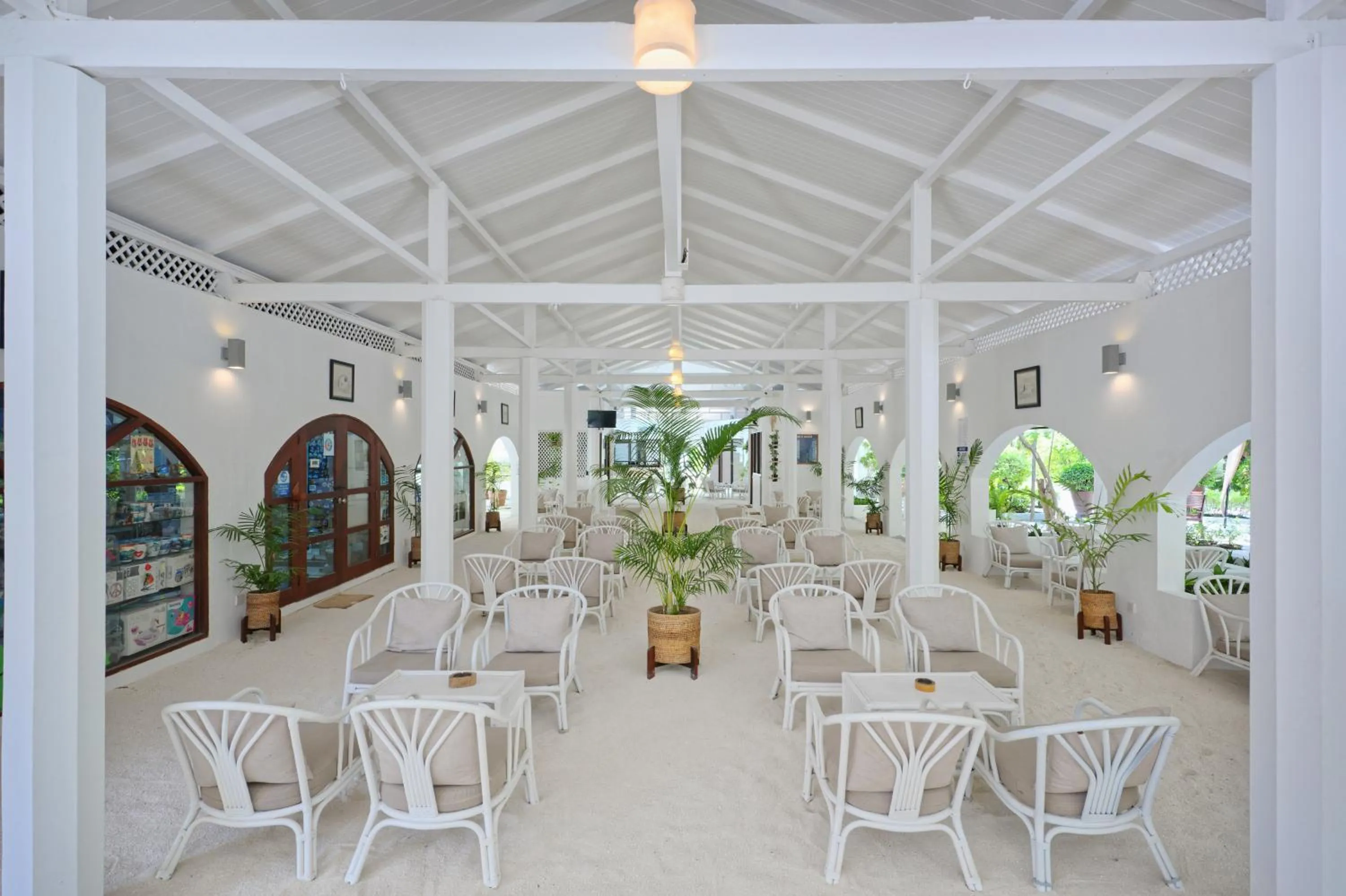 Lobby or reception in Embudu Village Maldives