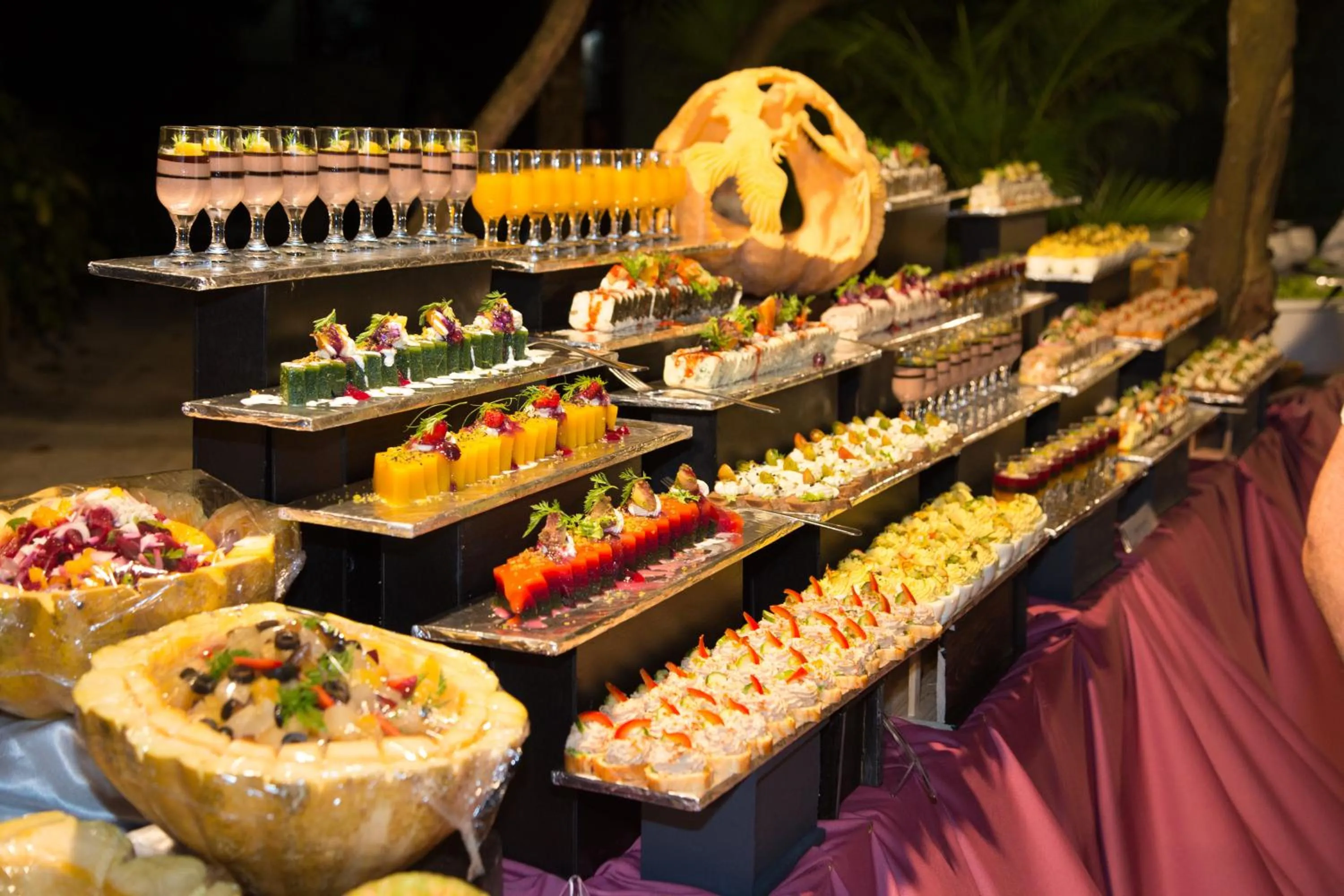 Dinner in Embudu Village Maldives