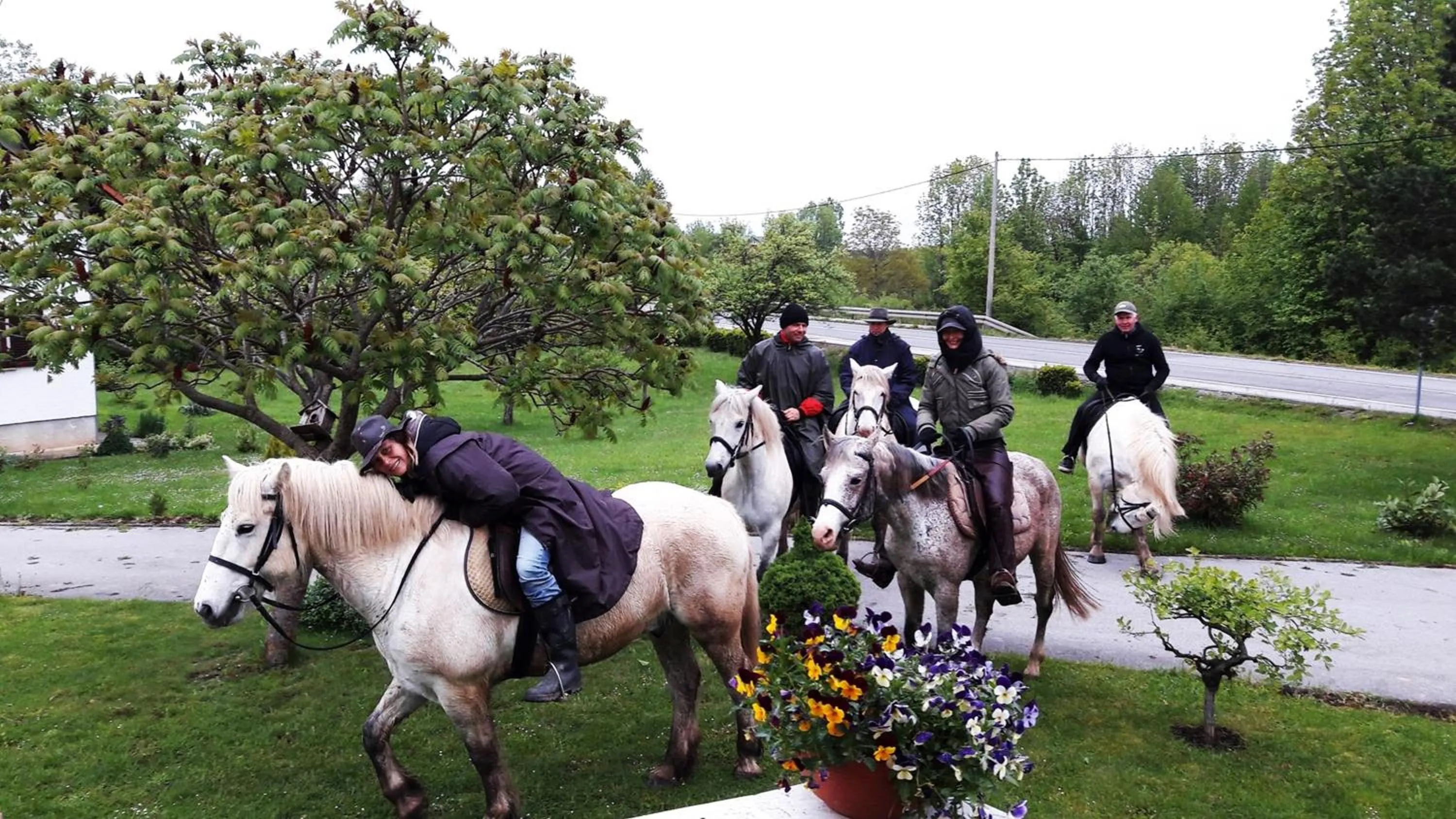 group of guests in Ranch Terra