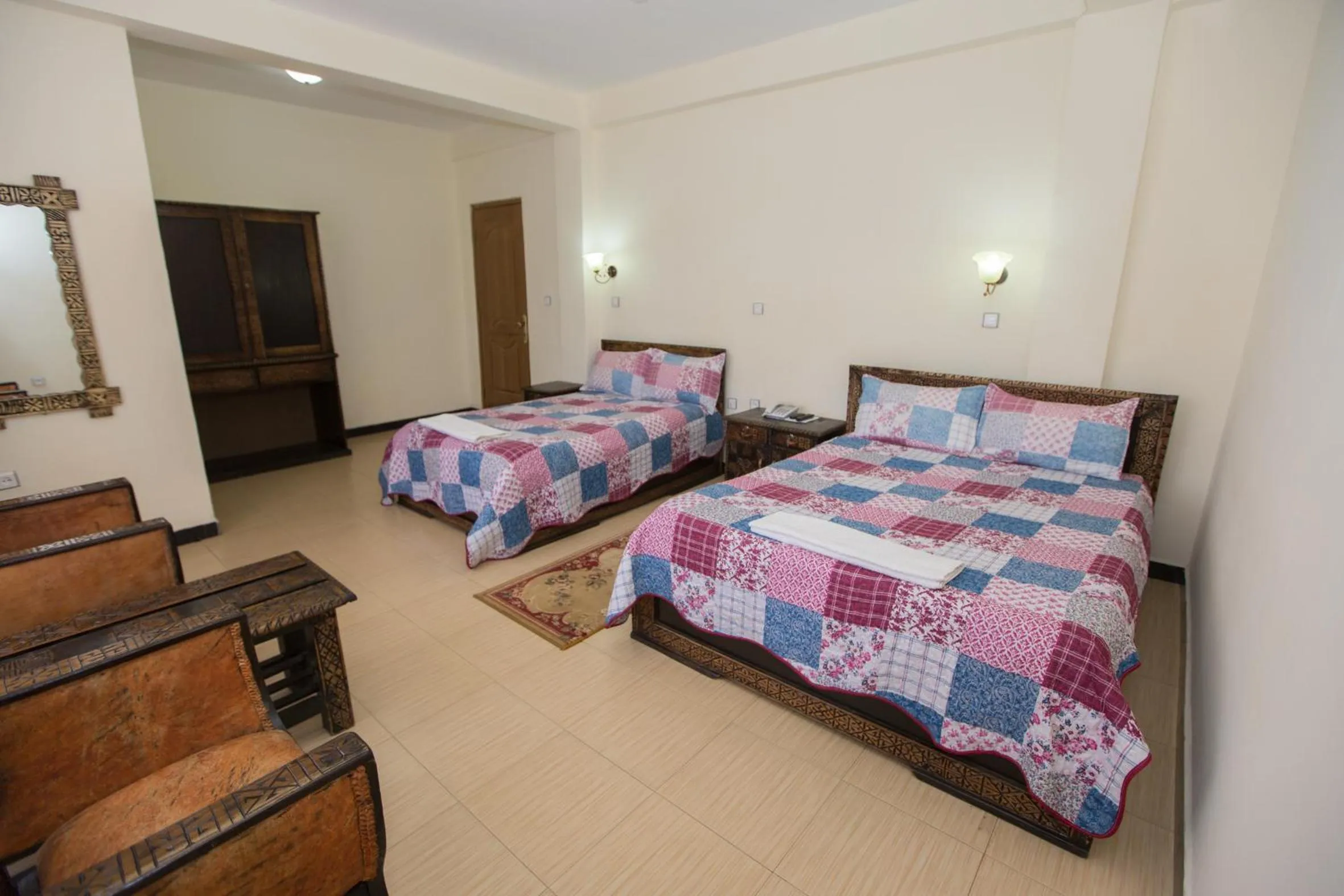 Bed in Honey Land Hotel Lalibela