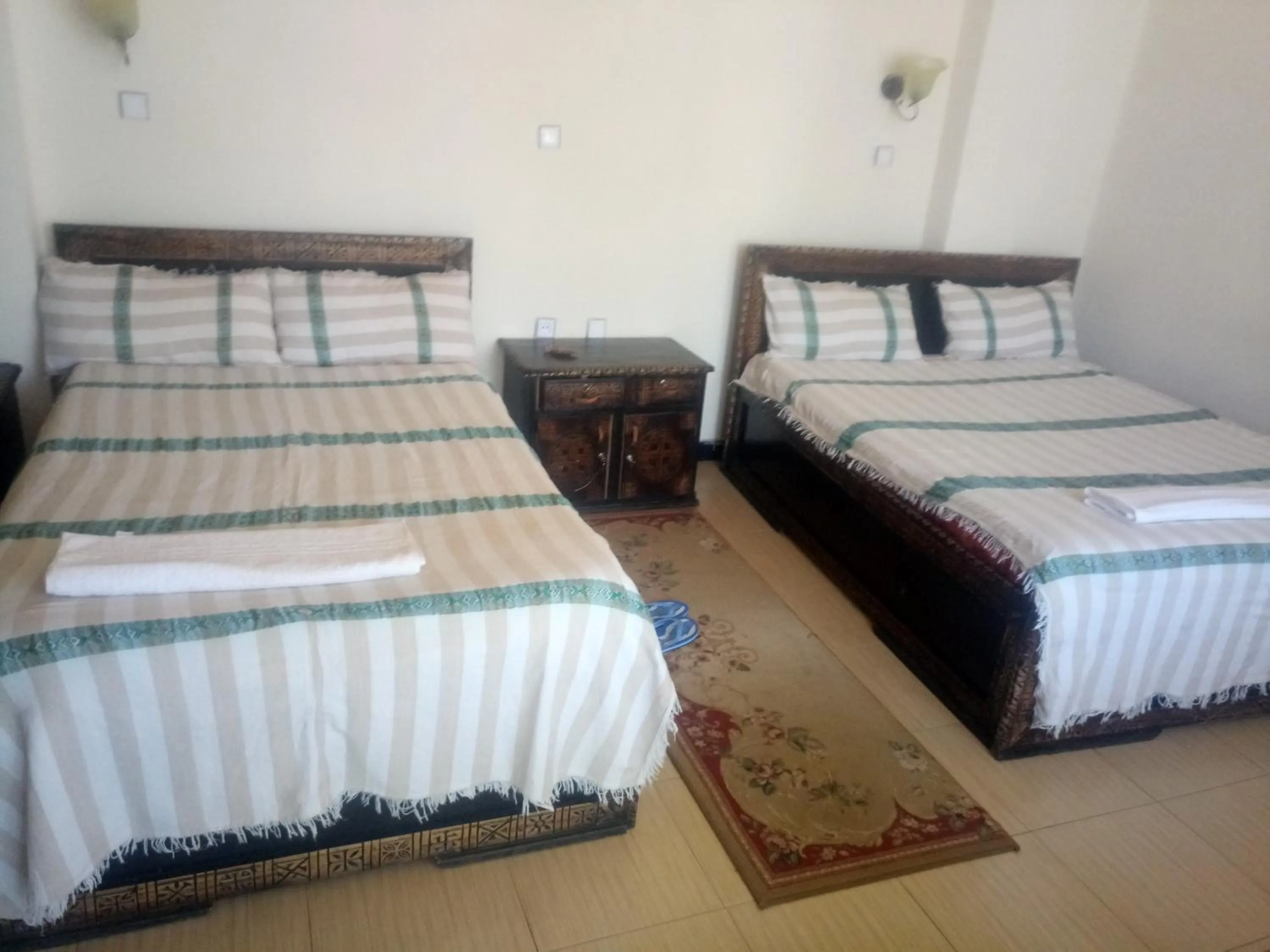 Bed in Honey Land Hotel Lalibela