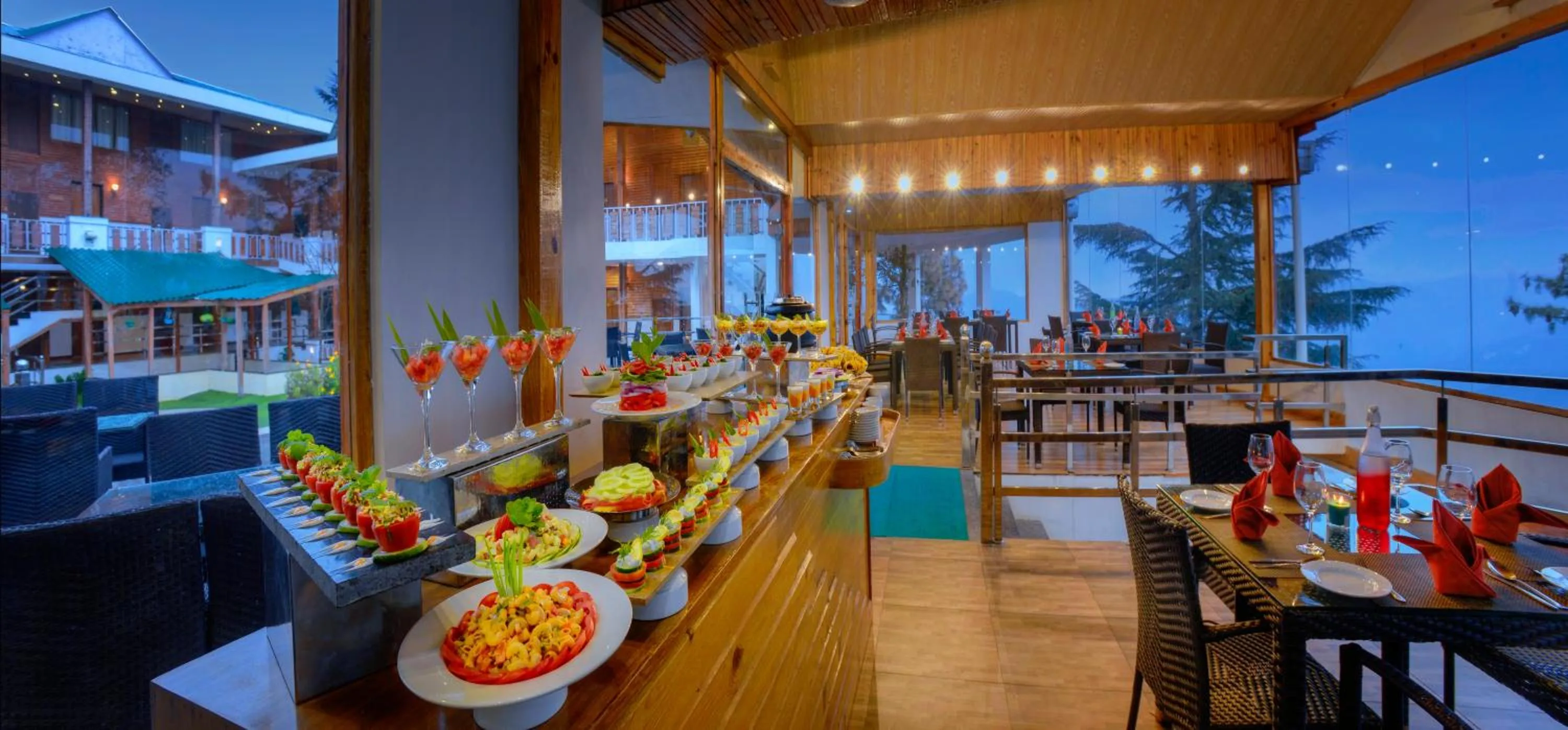 Restaurant/places to eat in TreeHouse Chail Villas