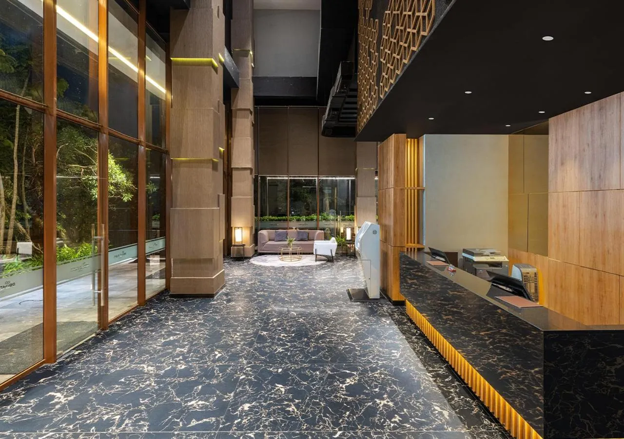 Lobby or reception in PRIME PARK Hotel & Convention Pekanbaru