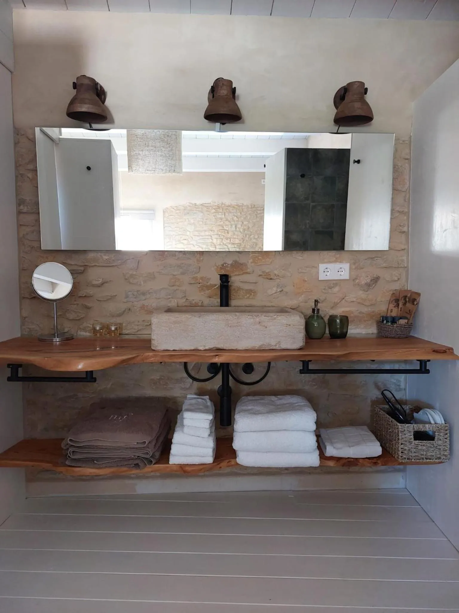 Bathroom in Mas Ferran Adults Only