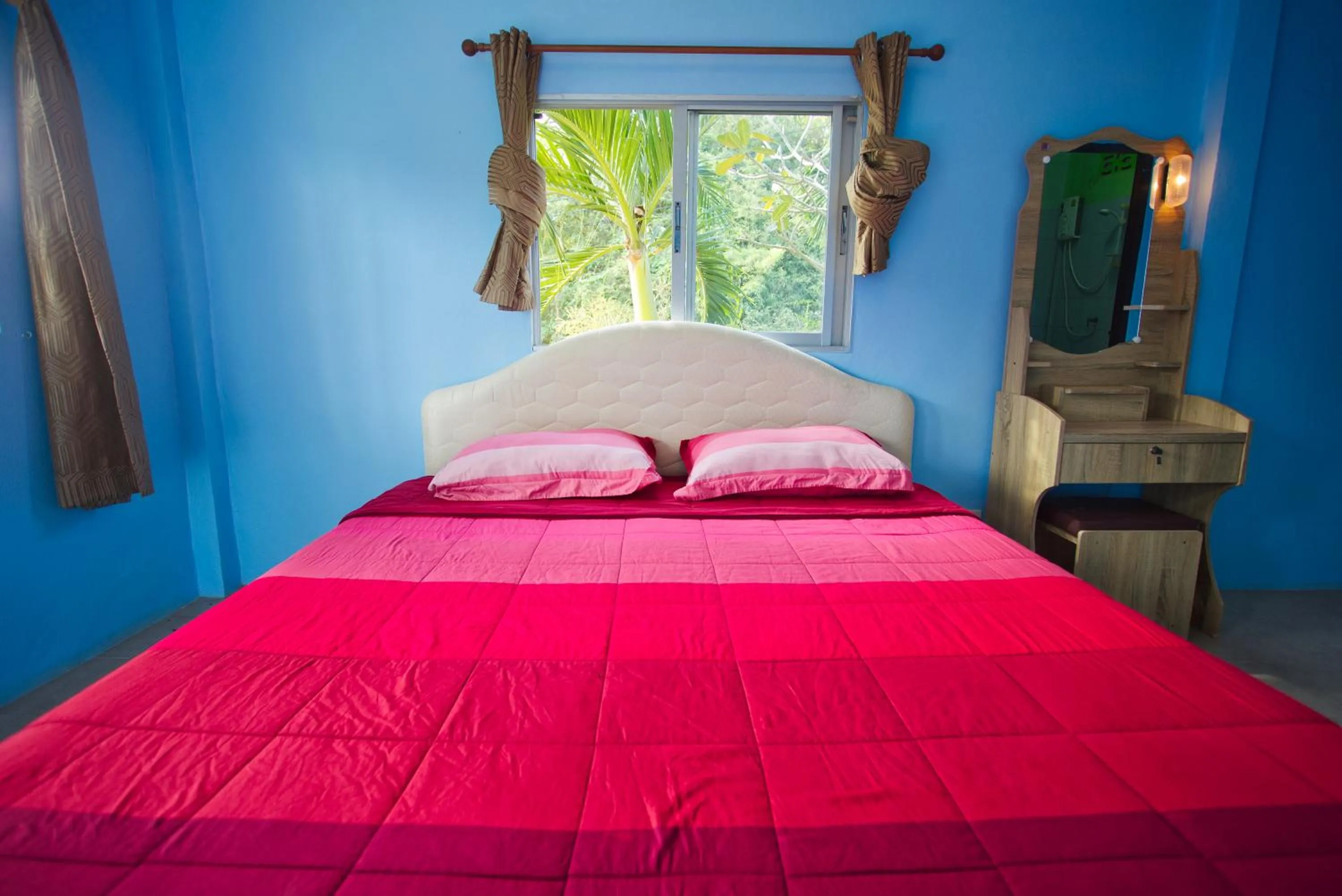 Bed in Sea View Resort