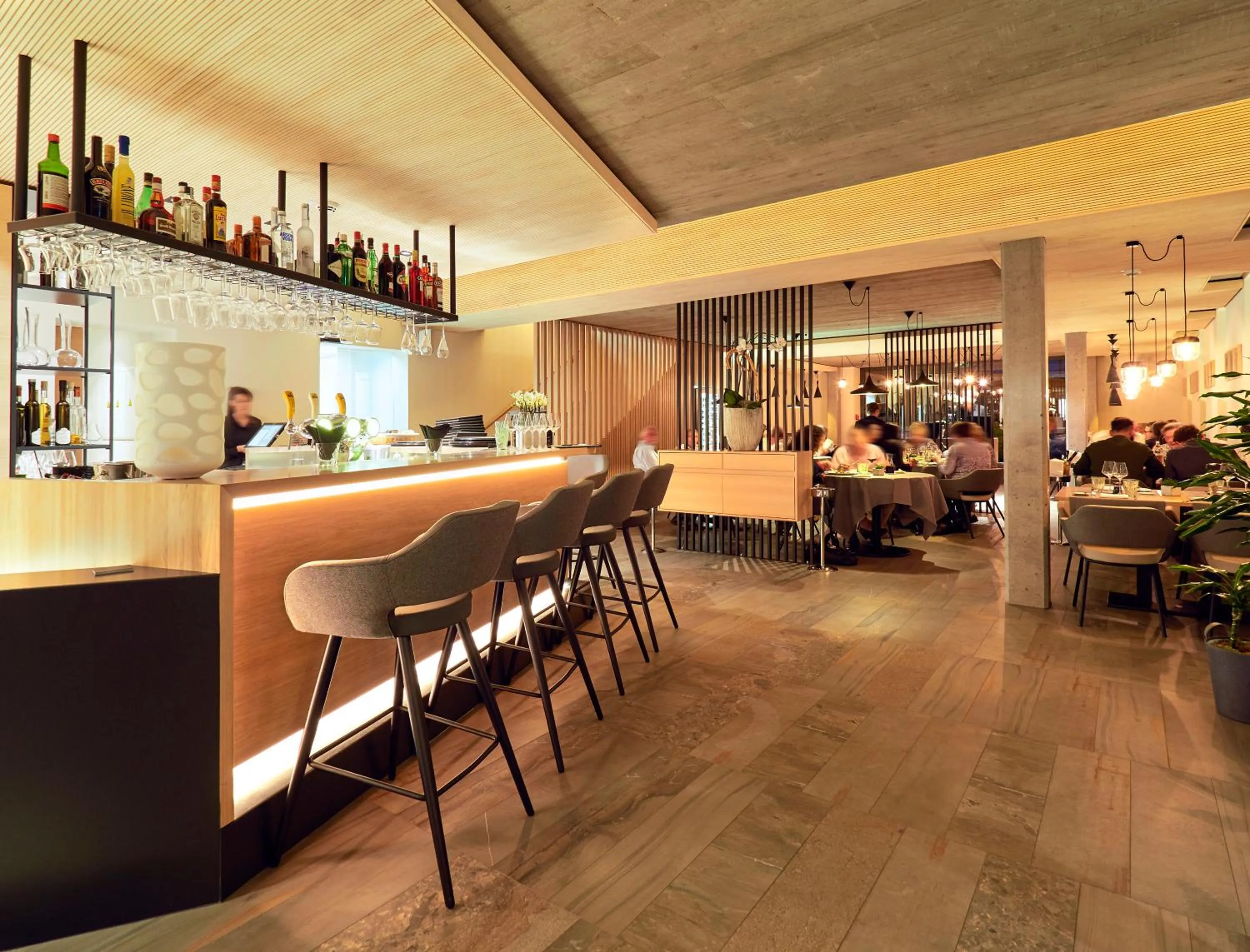 Lounge or bar in Hostellerie Stafelter