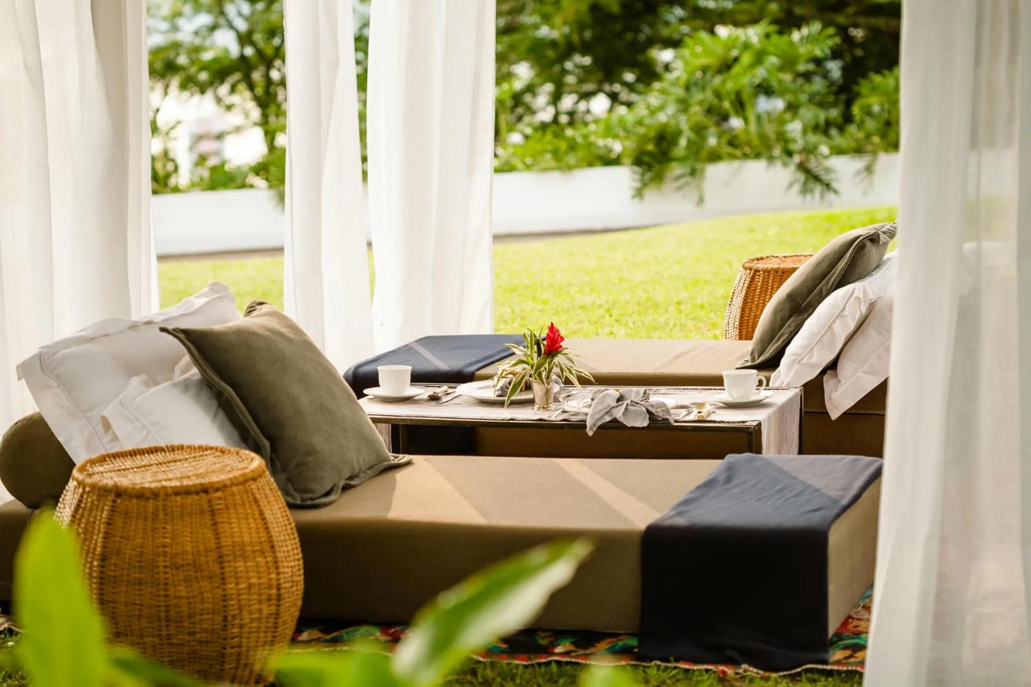 Garden view in Vila Santa Teresa