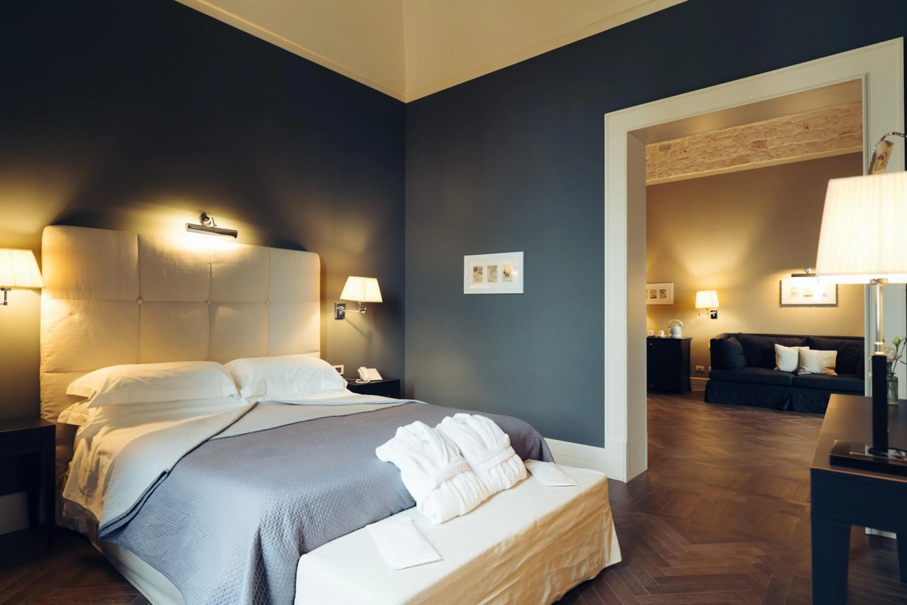 Seating area, Bed in Relais Il Santissimo