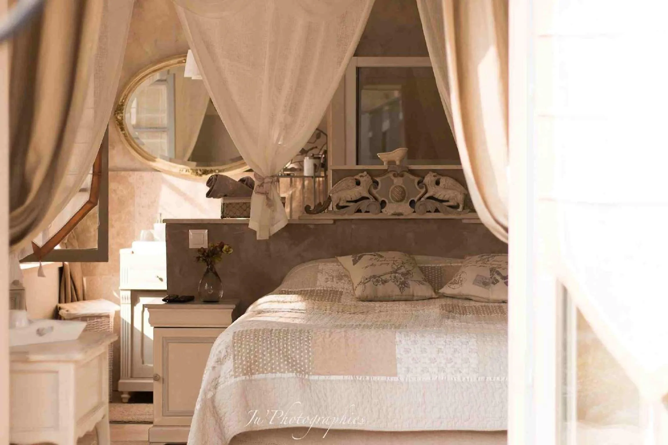 Garden view, Bed in Le jardin de Saint Jean