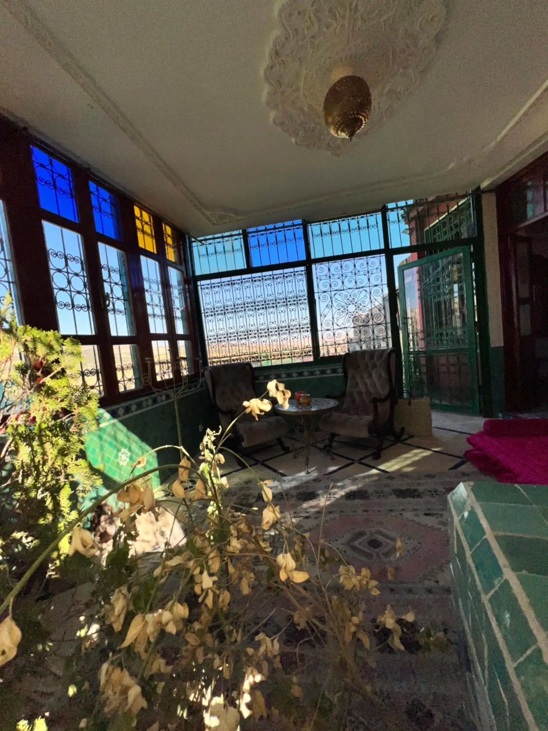 Bed in Fès Riad Scalia Traditional Guesthouse Morocco