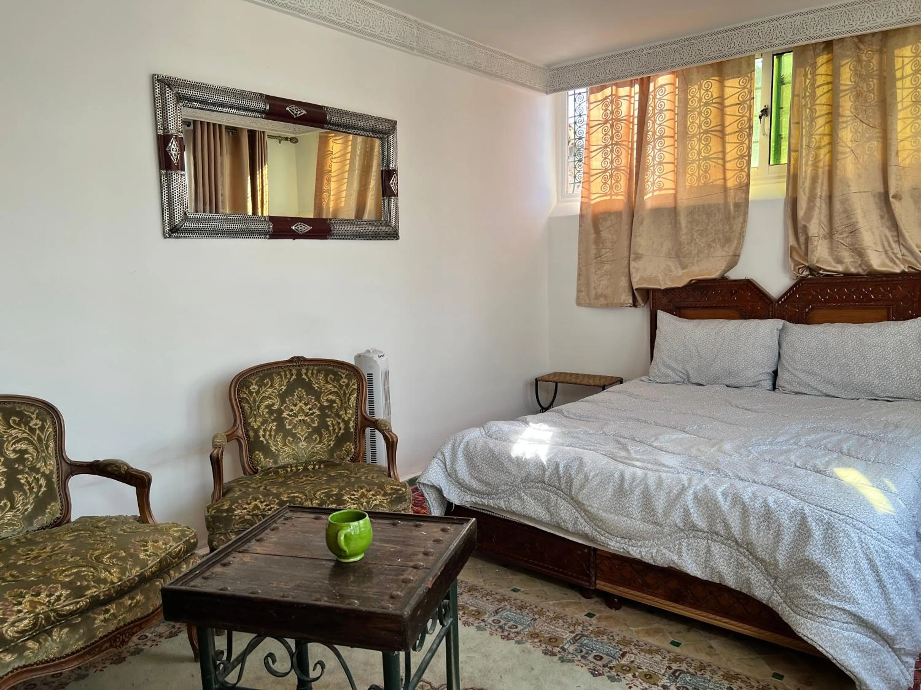 Bed in Fès Riad Scalia Traditional Guesthouse Morocco