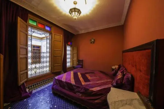 Double or Twin Room with Garden View in Fès Riad Scalia Traditional Guesthouse Morocco Double or Twin Room with Garden View in Fès Riad Scalia Traditional Guesthouse Morocco