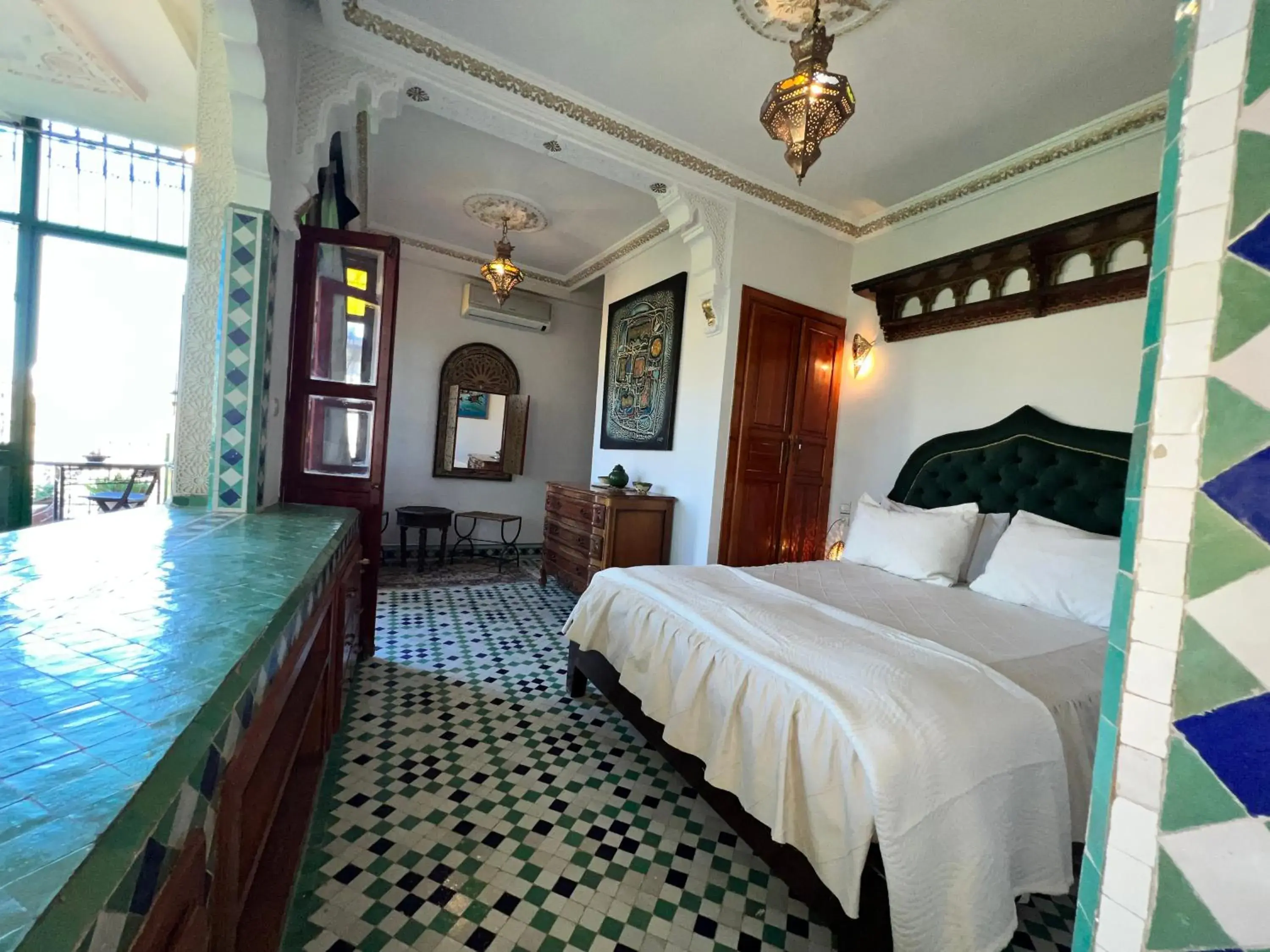 Studio with Balcony in Fès Riad Scalia Traditional Guesthouse Morocco Studio with Balcony in Fès Riad Scalia Traditional Guesthouse Morocco