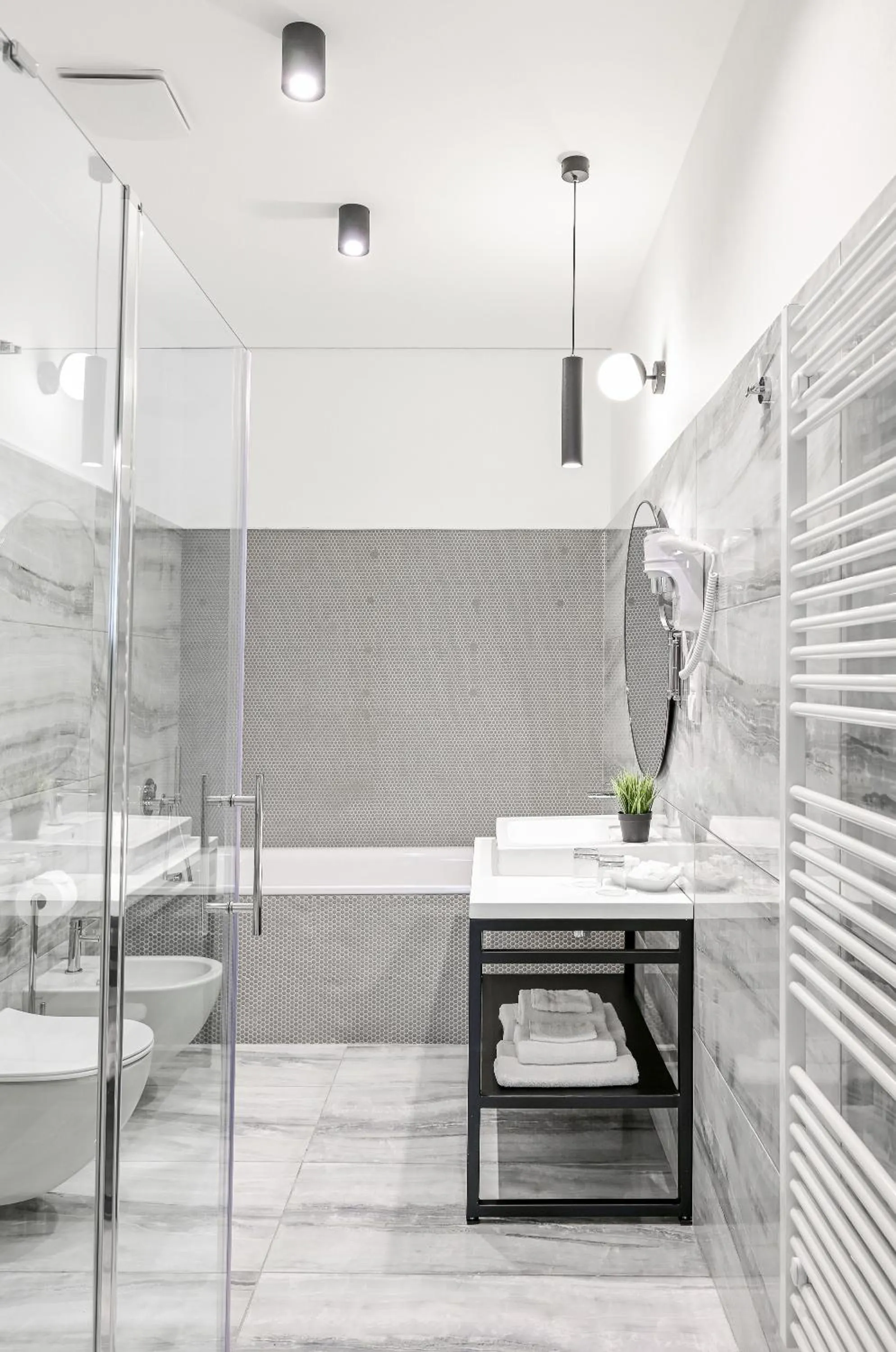 Shower in Hotel Garden Court