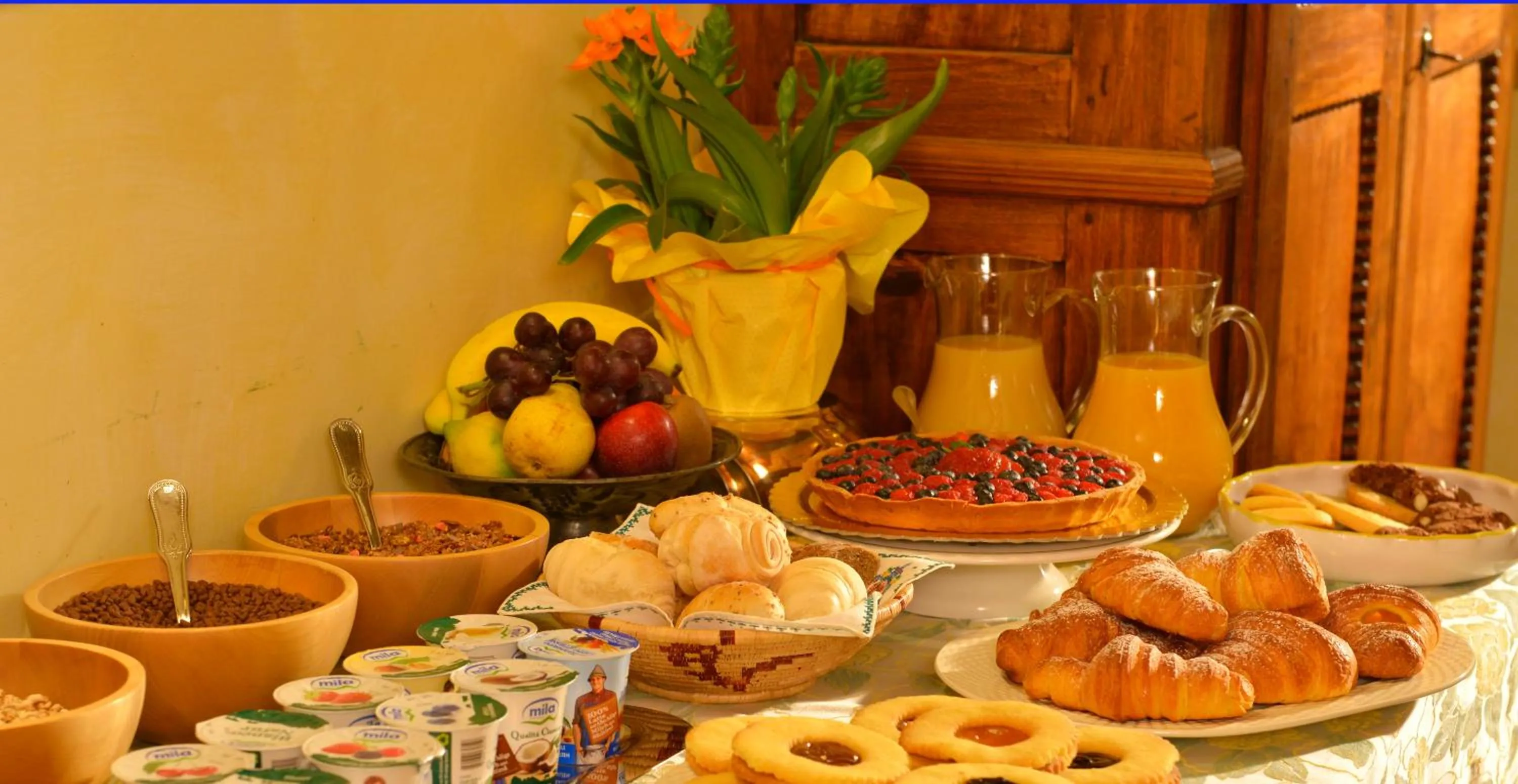 Food and drinks in B&B La Casa dei Tintori