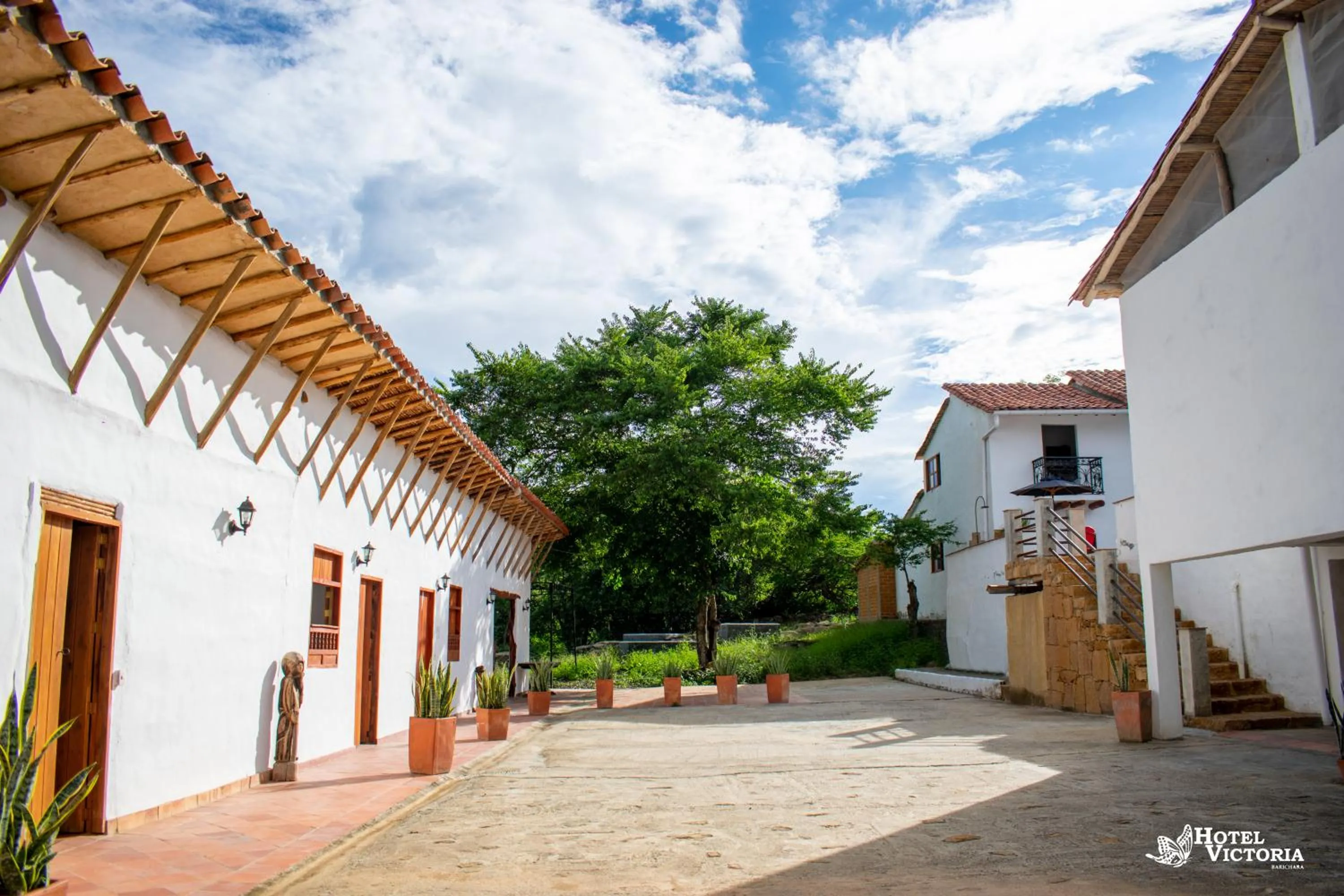 Patio in Hotel Victoria Barichara