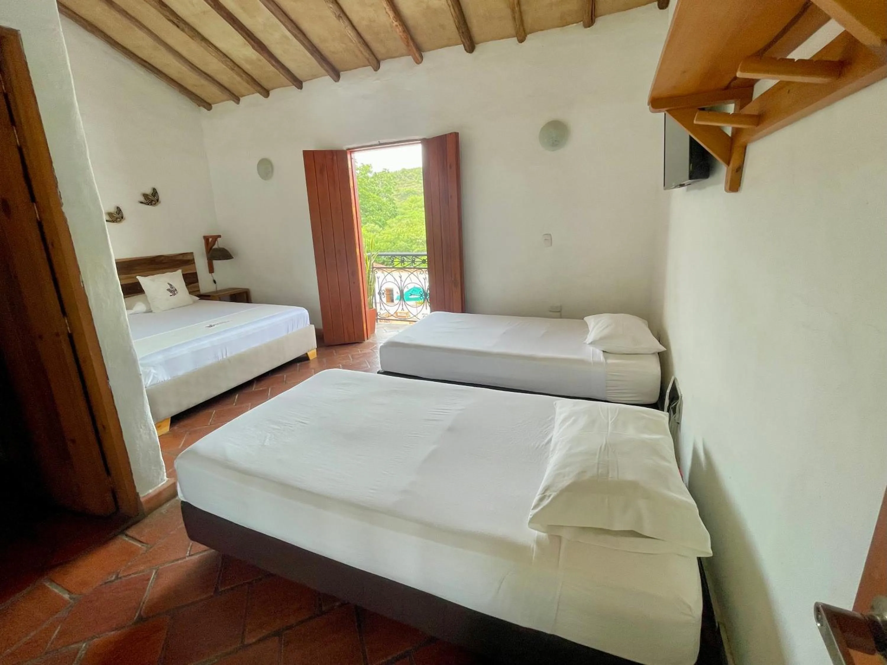 Bed in Hotel Victoria Barichara