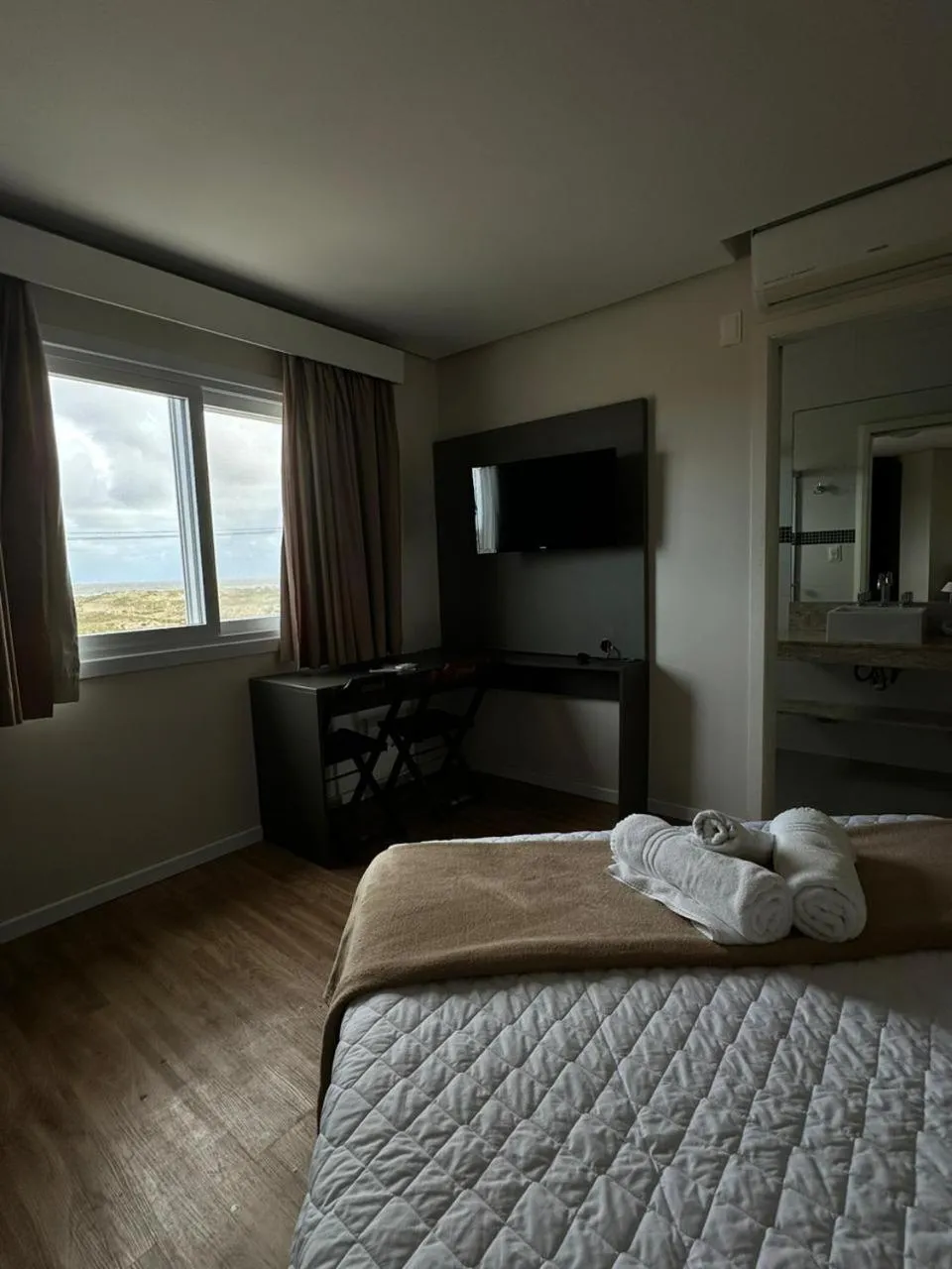 Bathroom, Bed in Pousada Vista da Barra