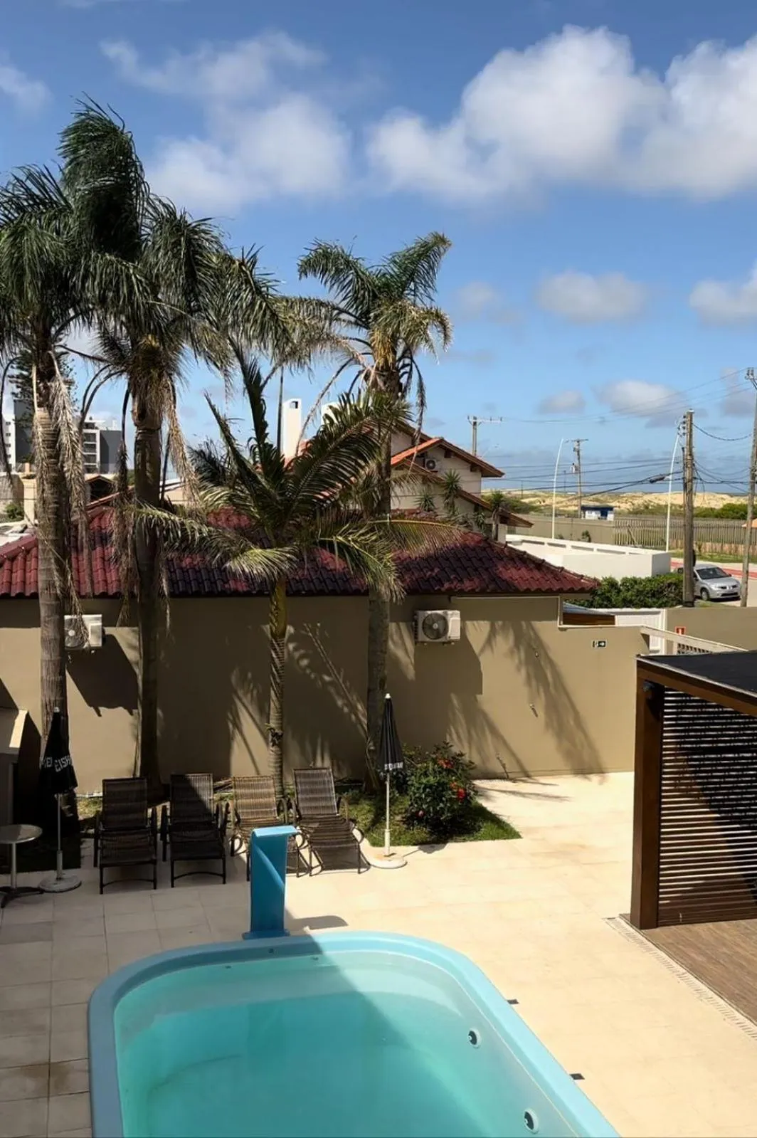 Pool view in Pousada Vista da Barra