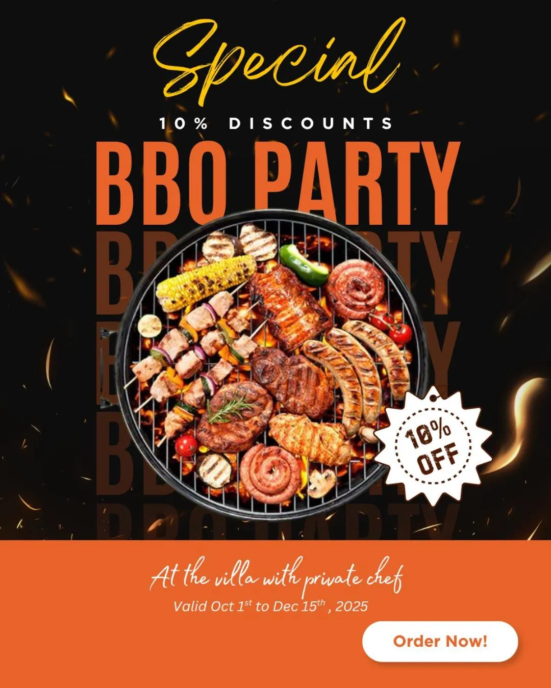 BBQ facilities in Luxury Dana Beach Resort & Spa