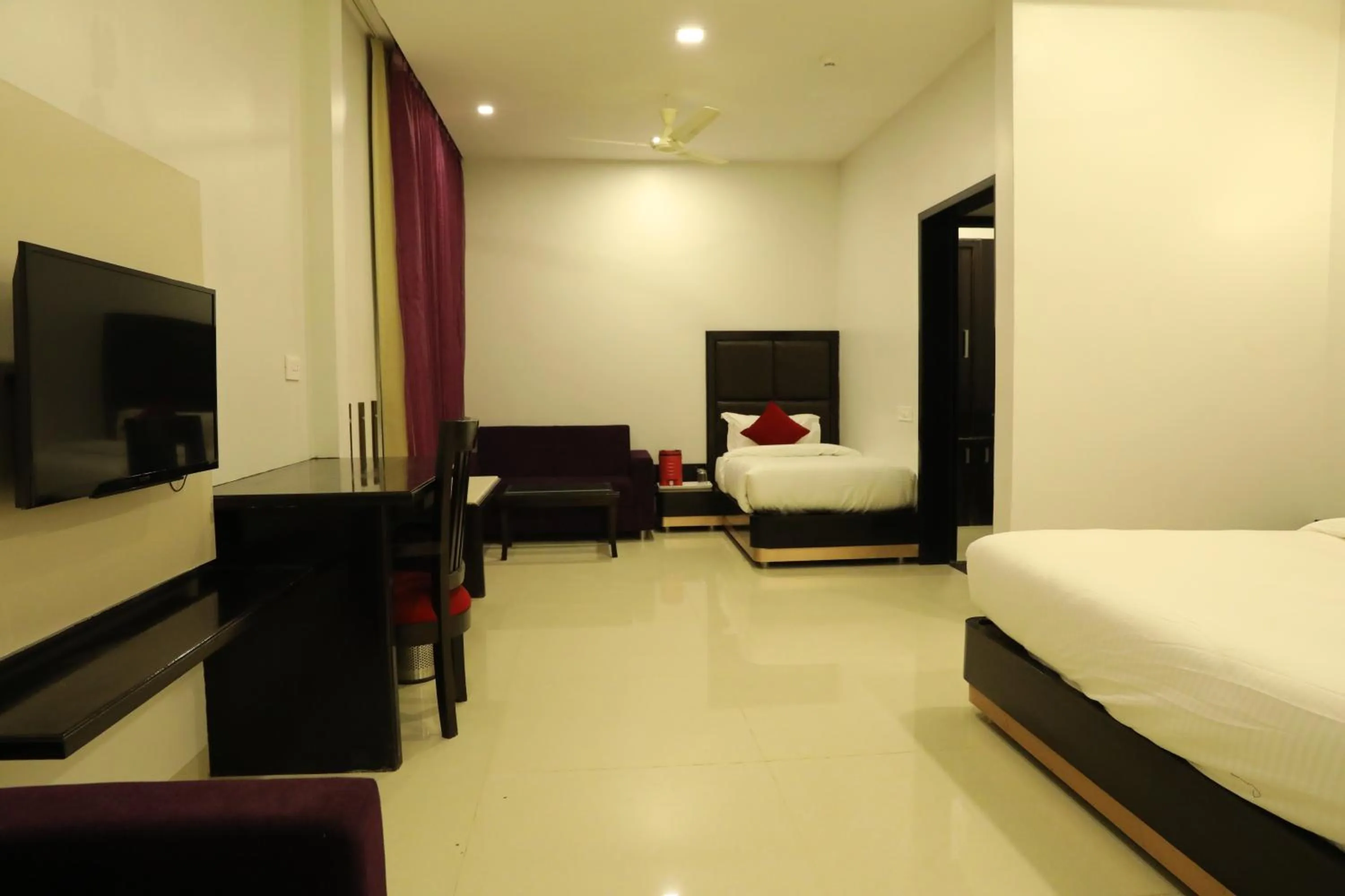 Bed in Chandra Grand