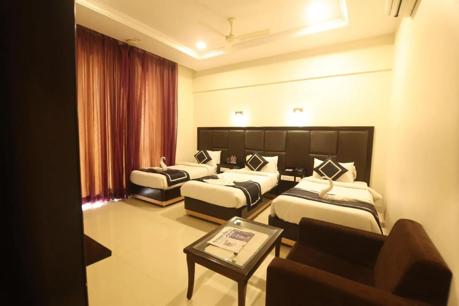 Bed in Chandra Grand