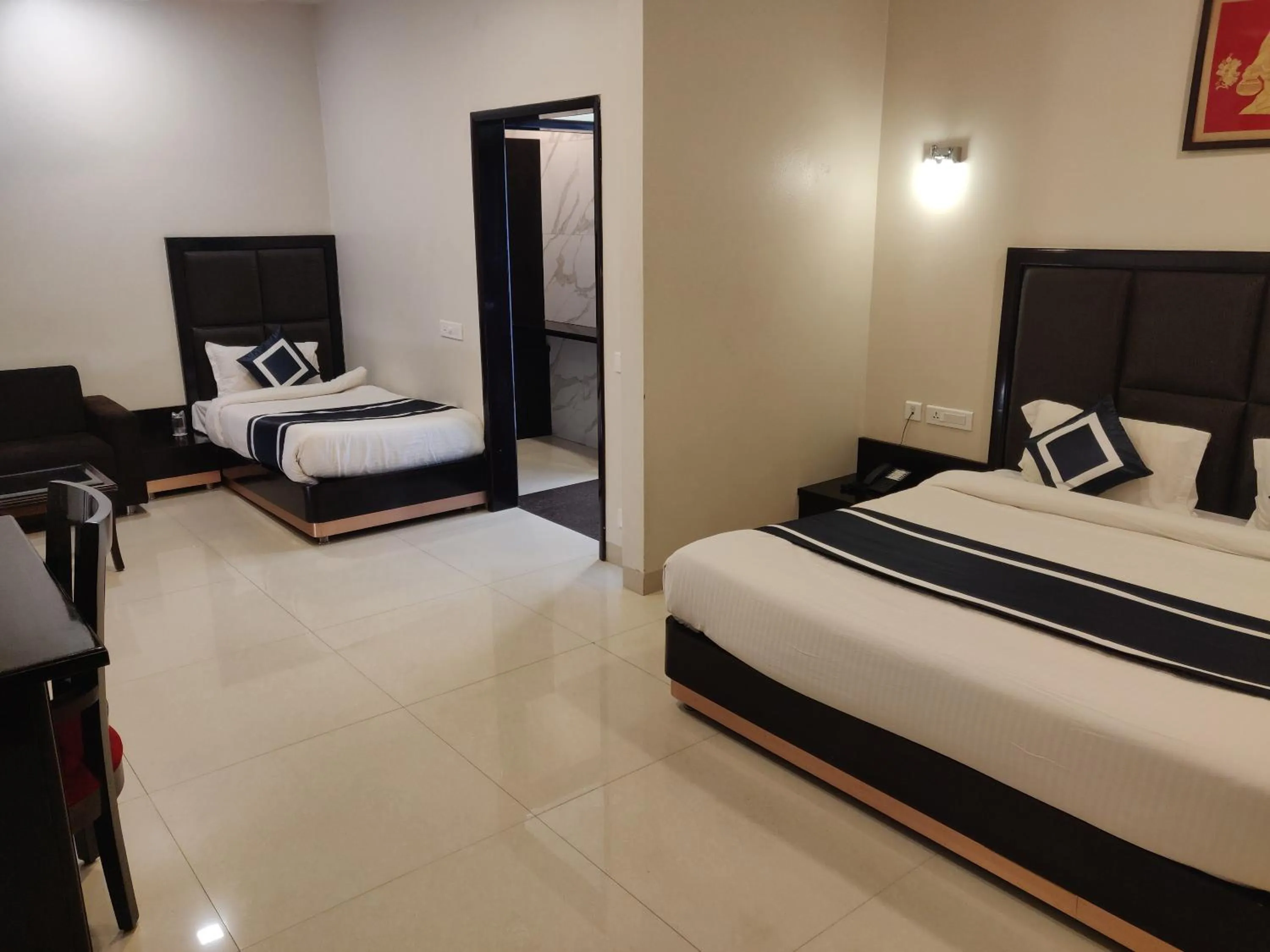 Bed in Chandra Grand