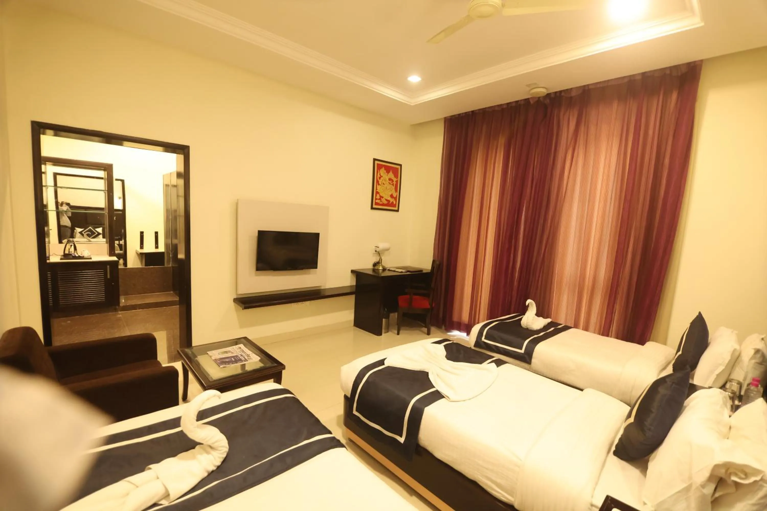 Bed in Chandra Grand