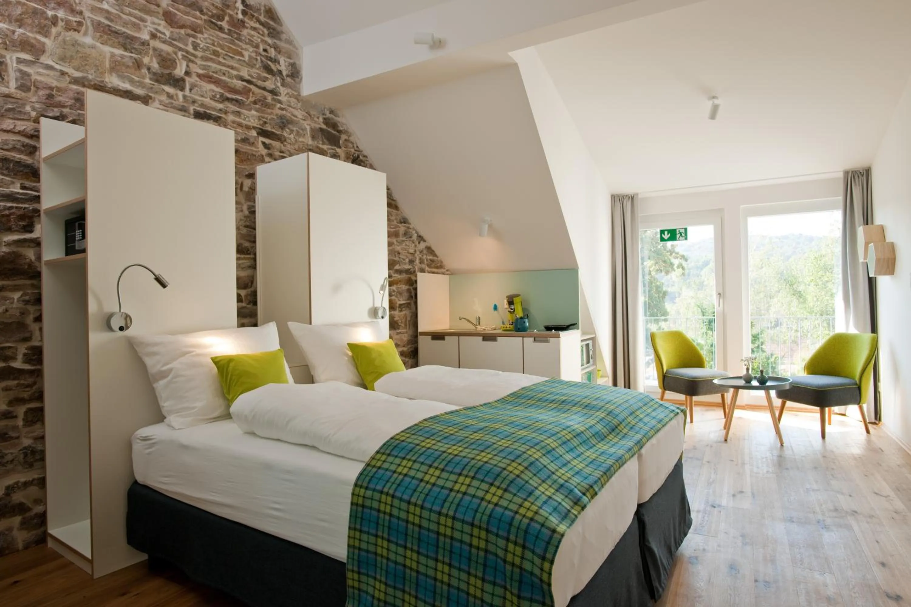 Balcony/Terrace, Bed in 1463 Apartmenthaus