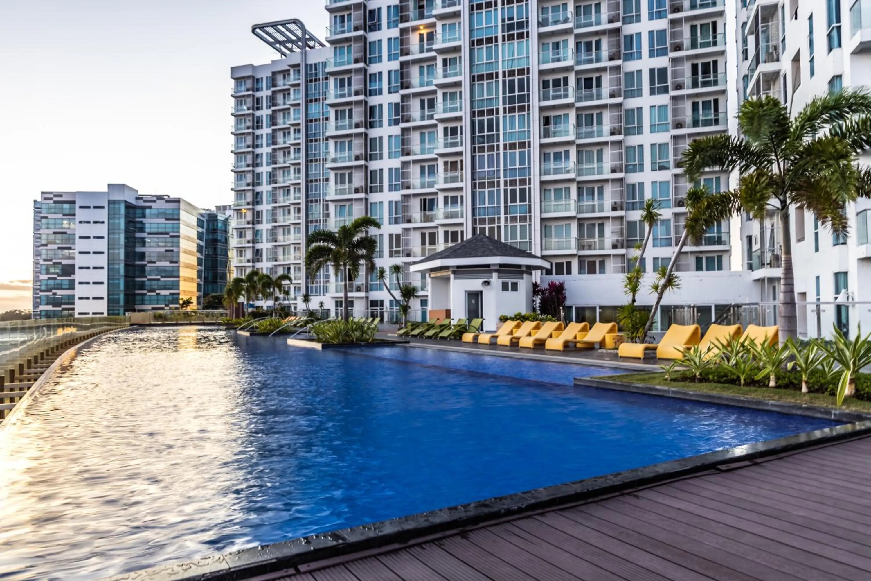 Swimming pool in C Suites at Mactan Newtown