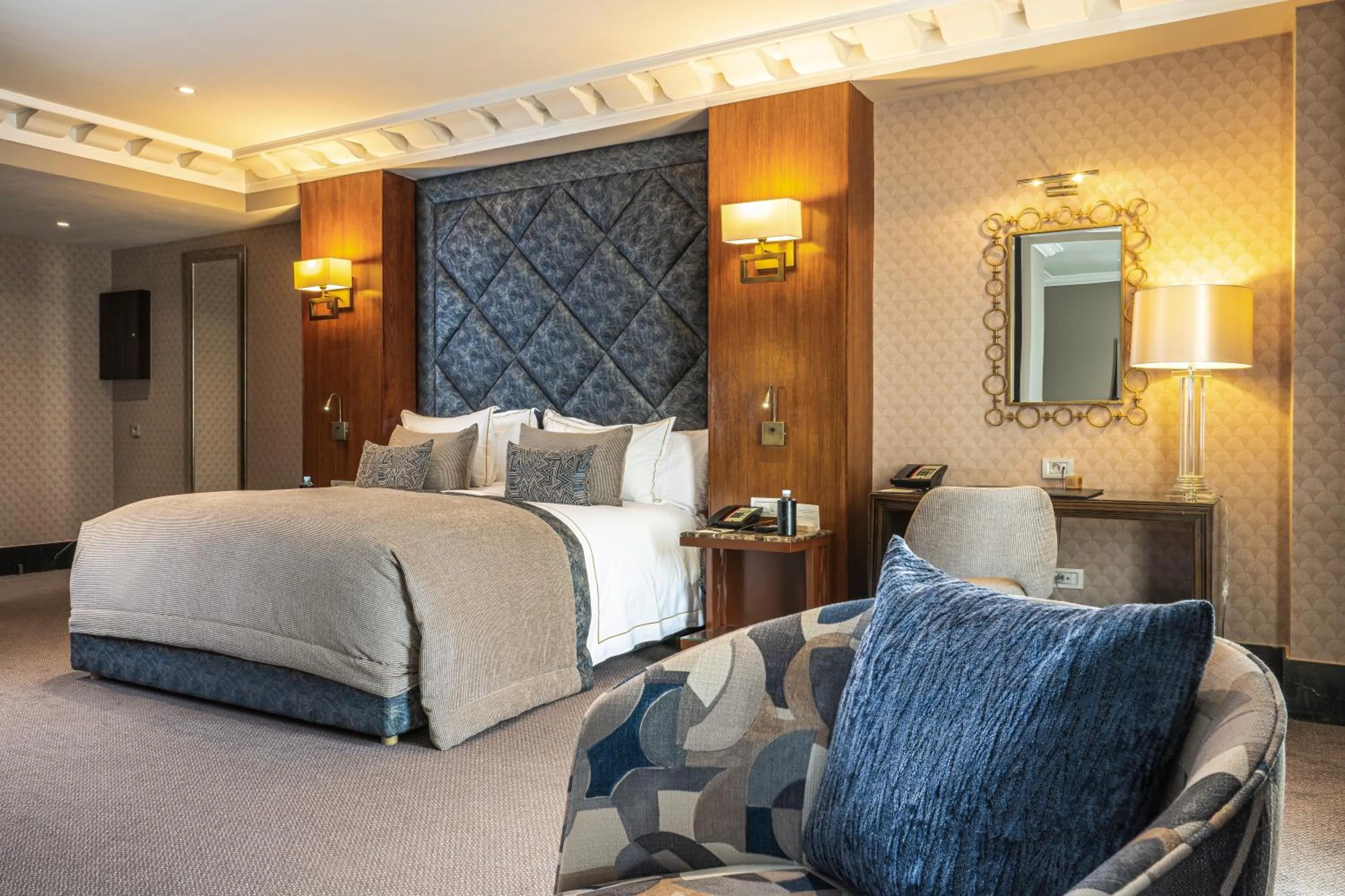 Seating area in Le Casablanca Hotel